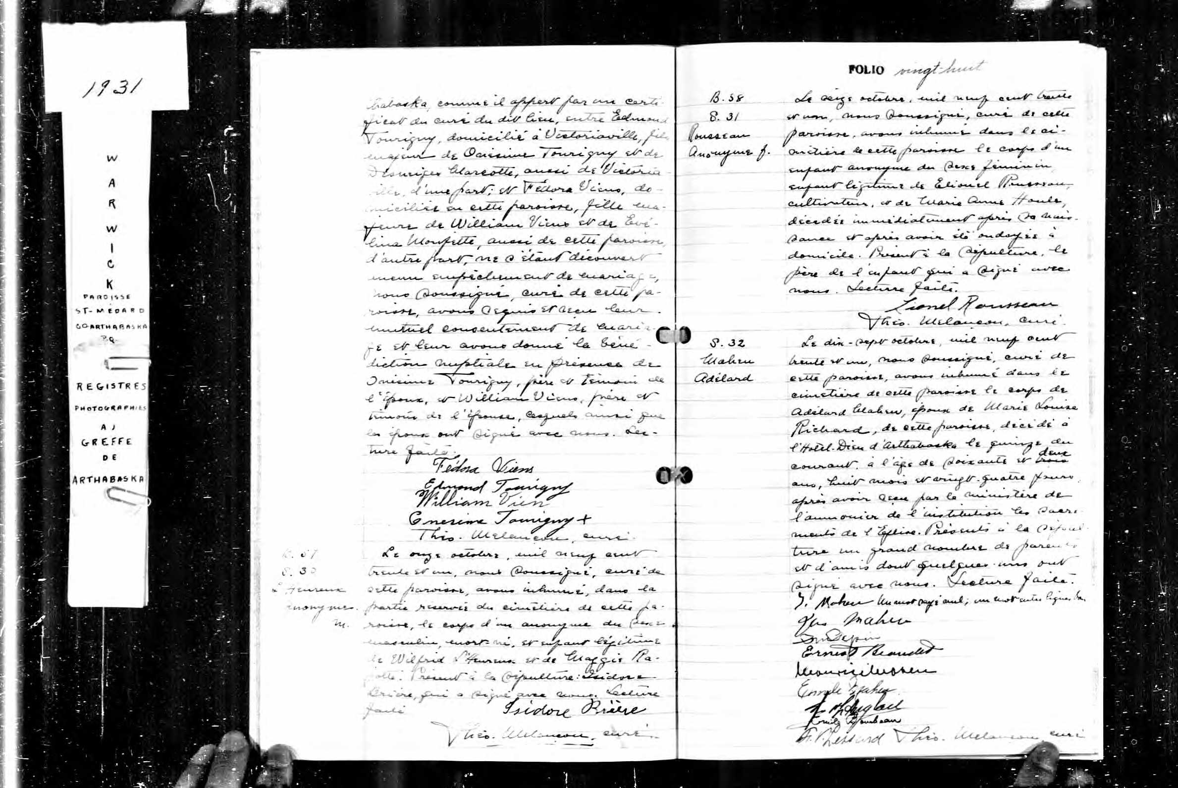 Acte de sépulture