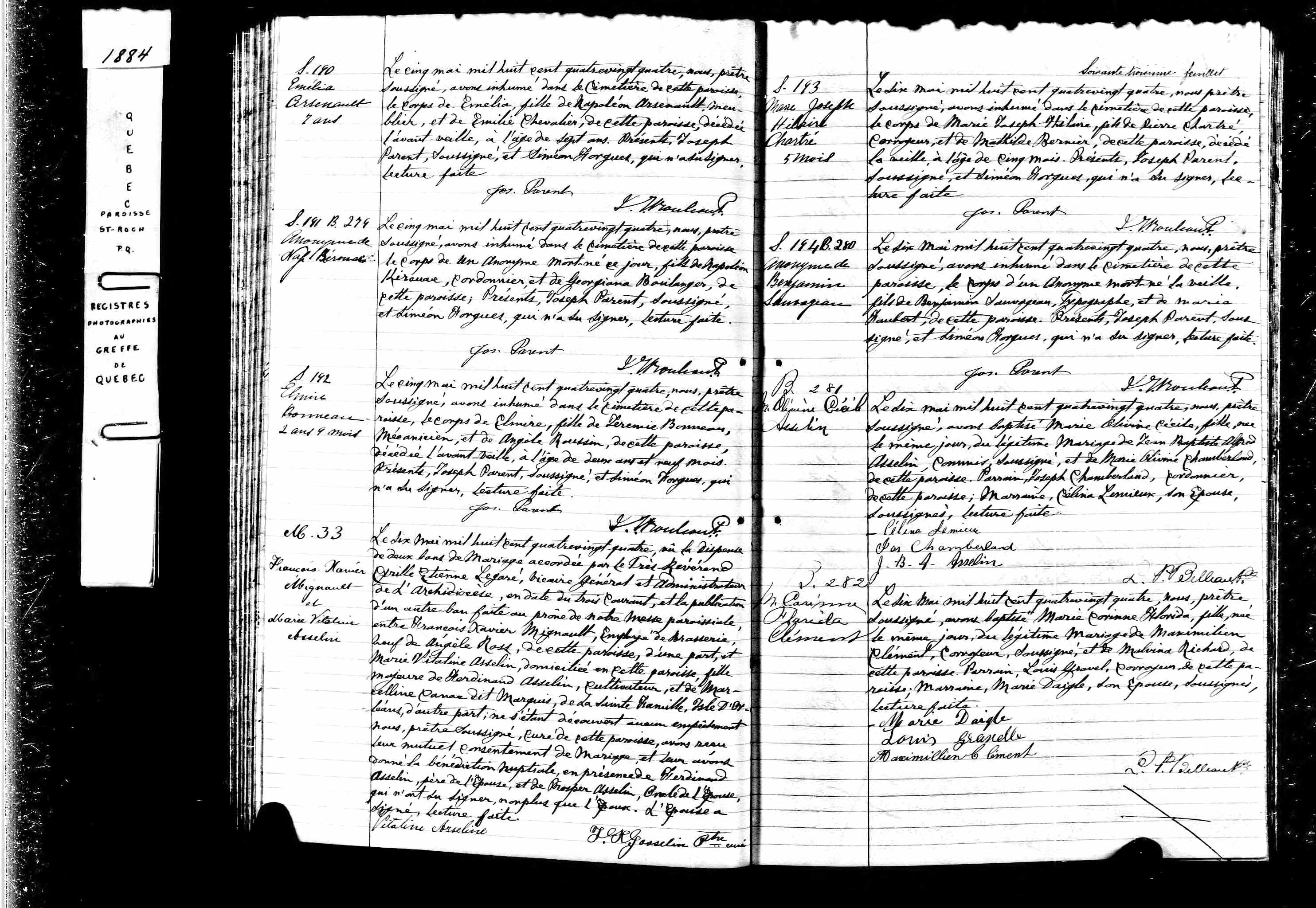 Acte de sépulture