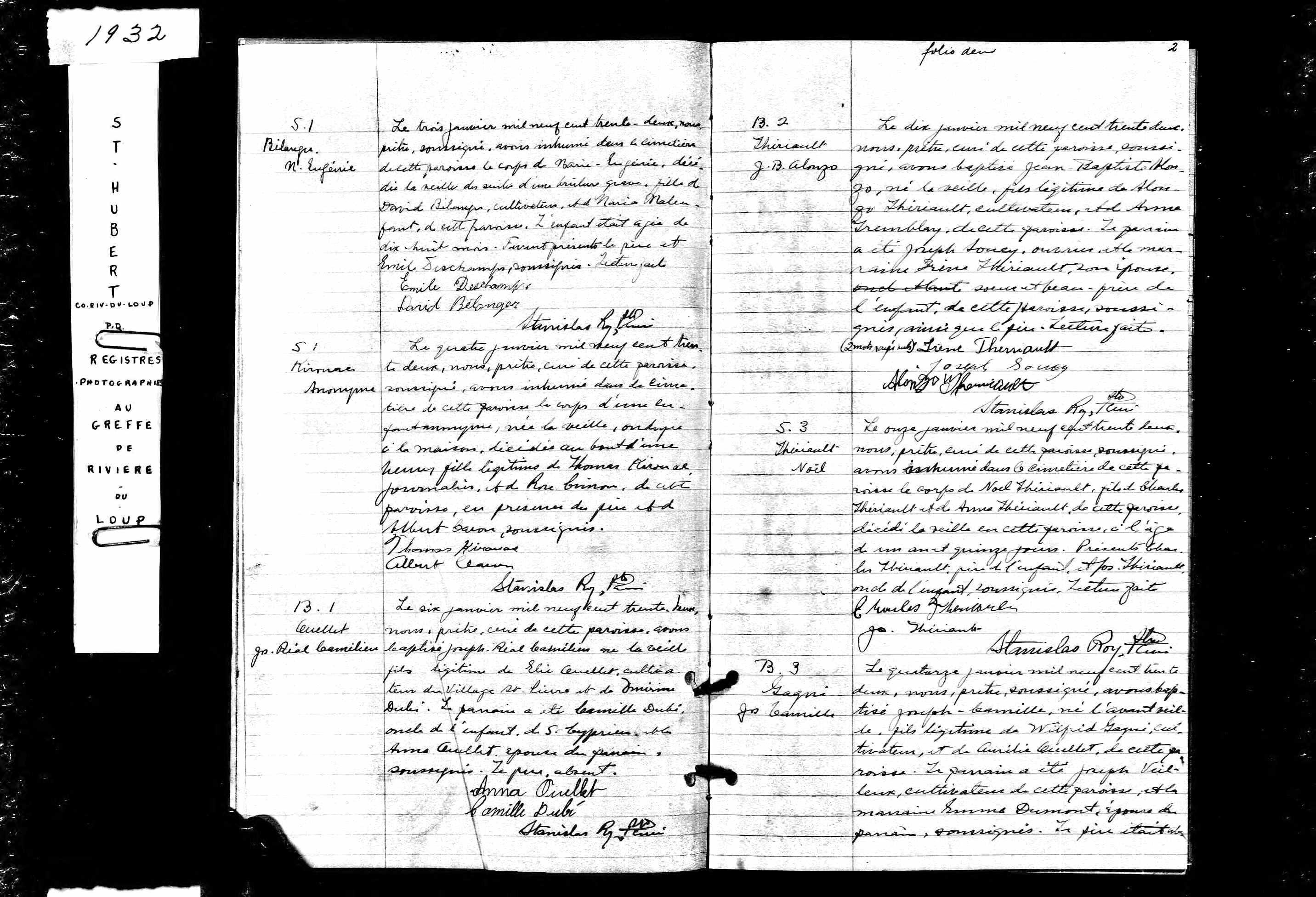 Acte de sépulture