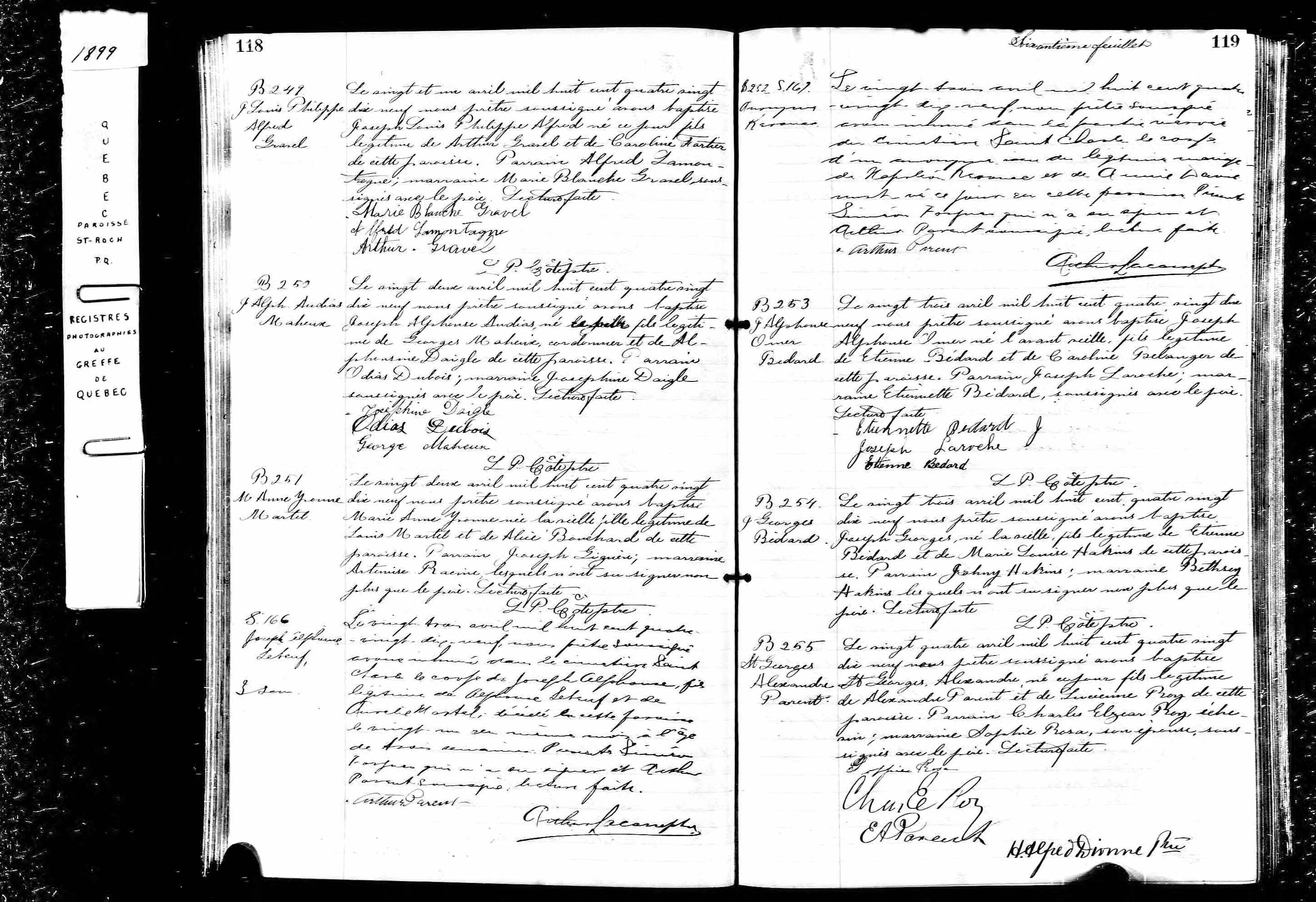Acte de sépulture