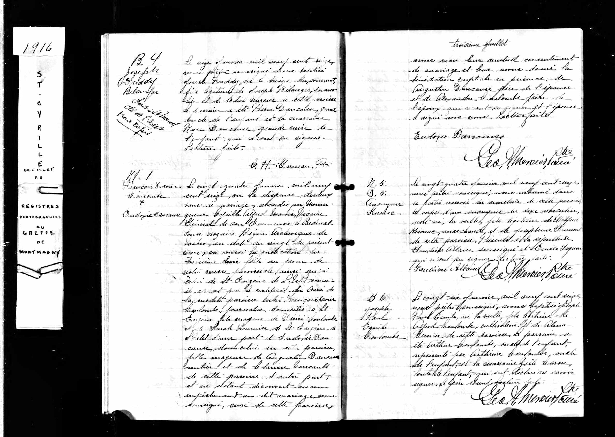 Acte de sépulture