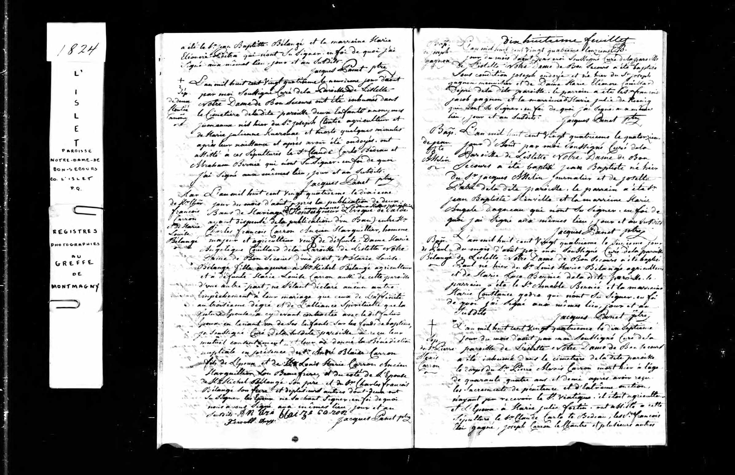 Acte de sépulture