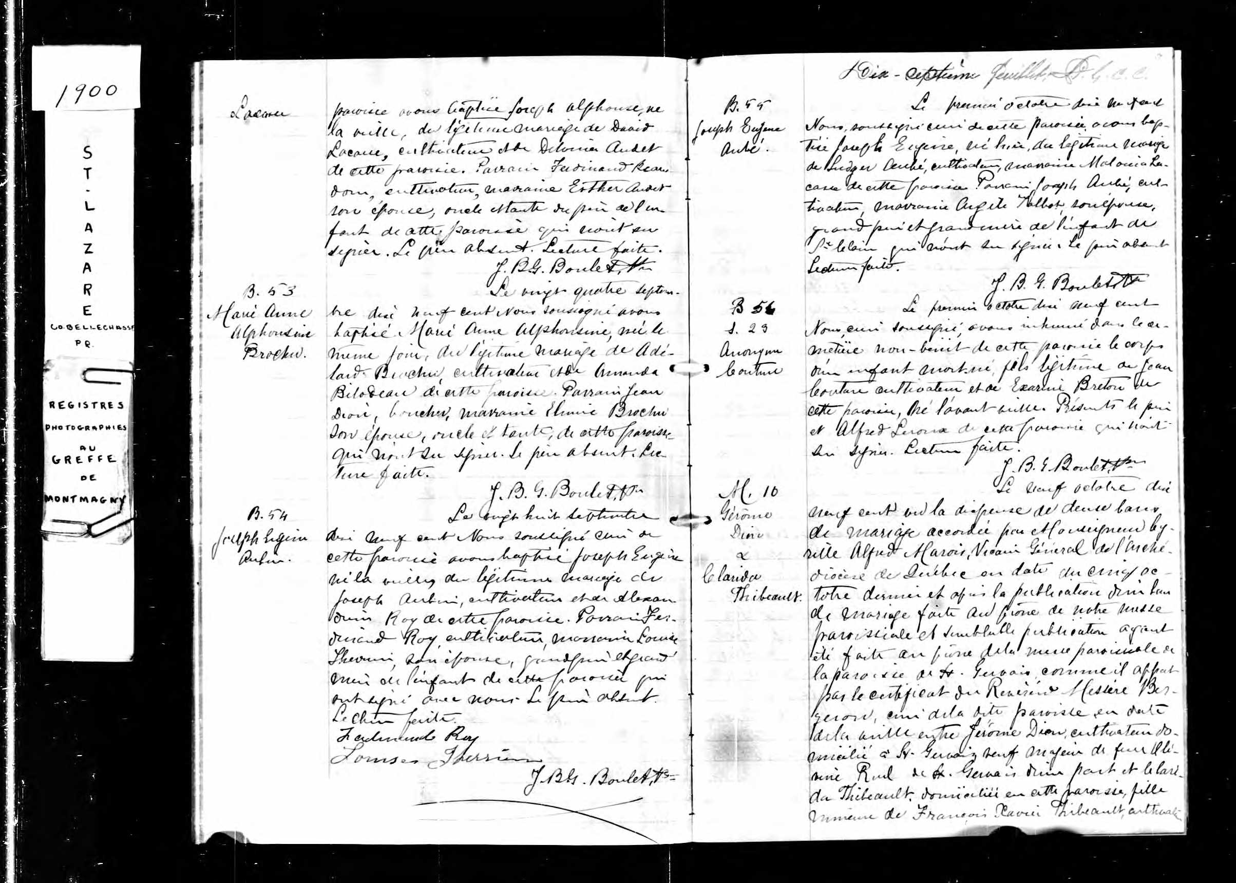 Acte de sépulture
