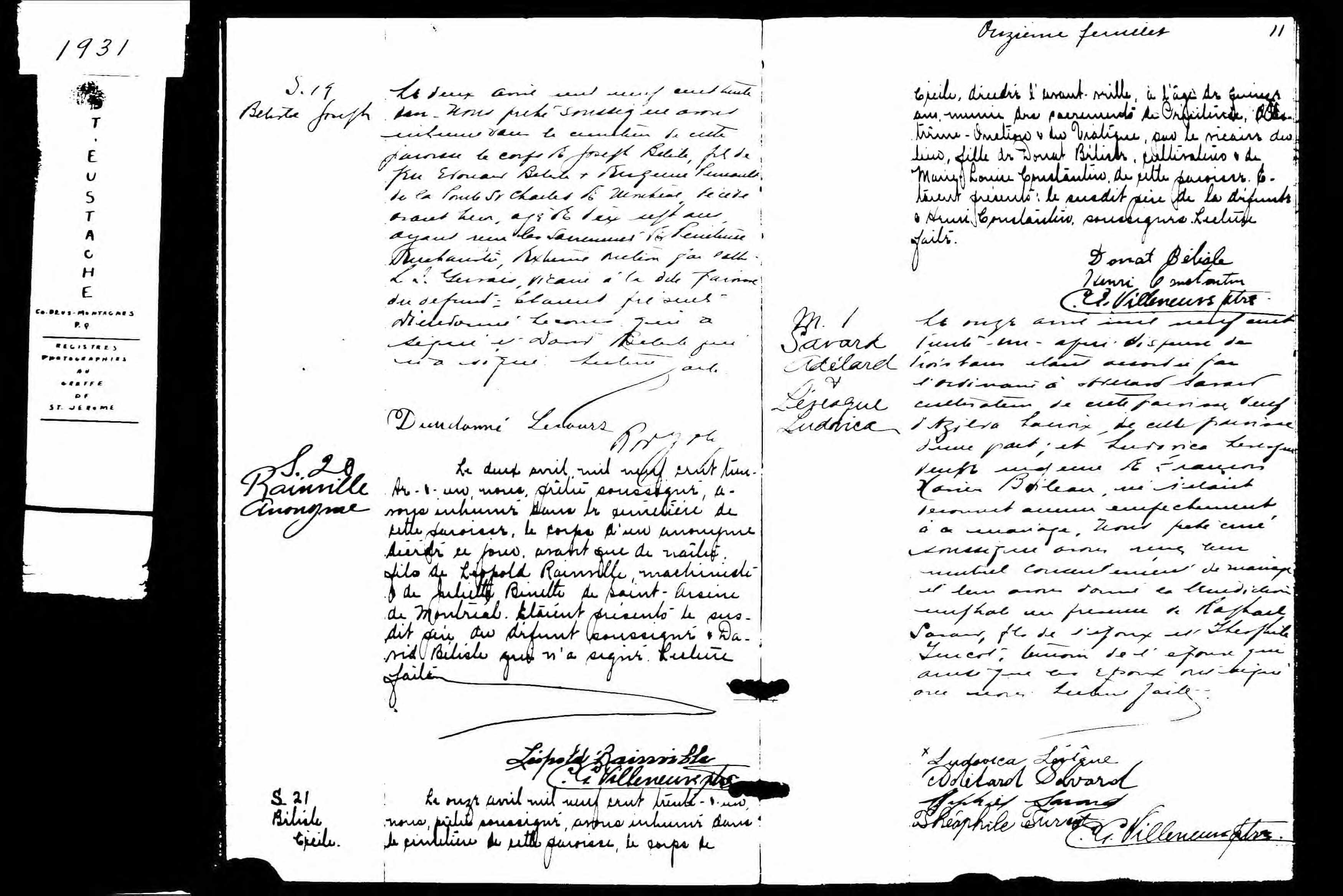 Acte de sépulture