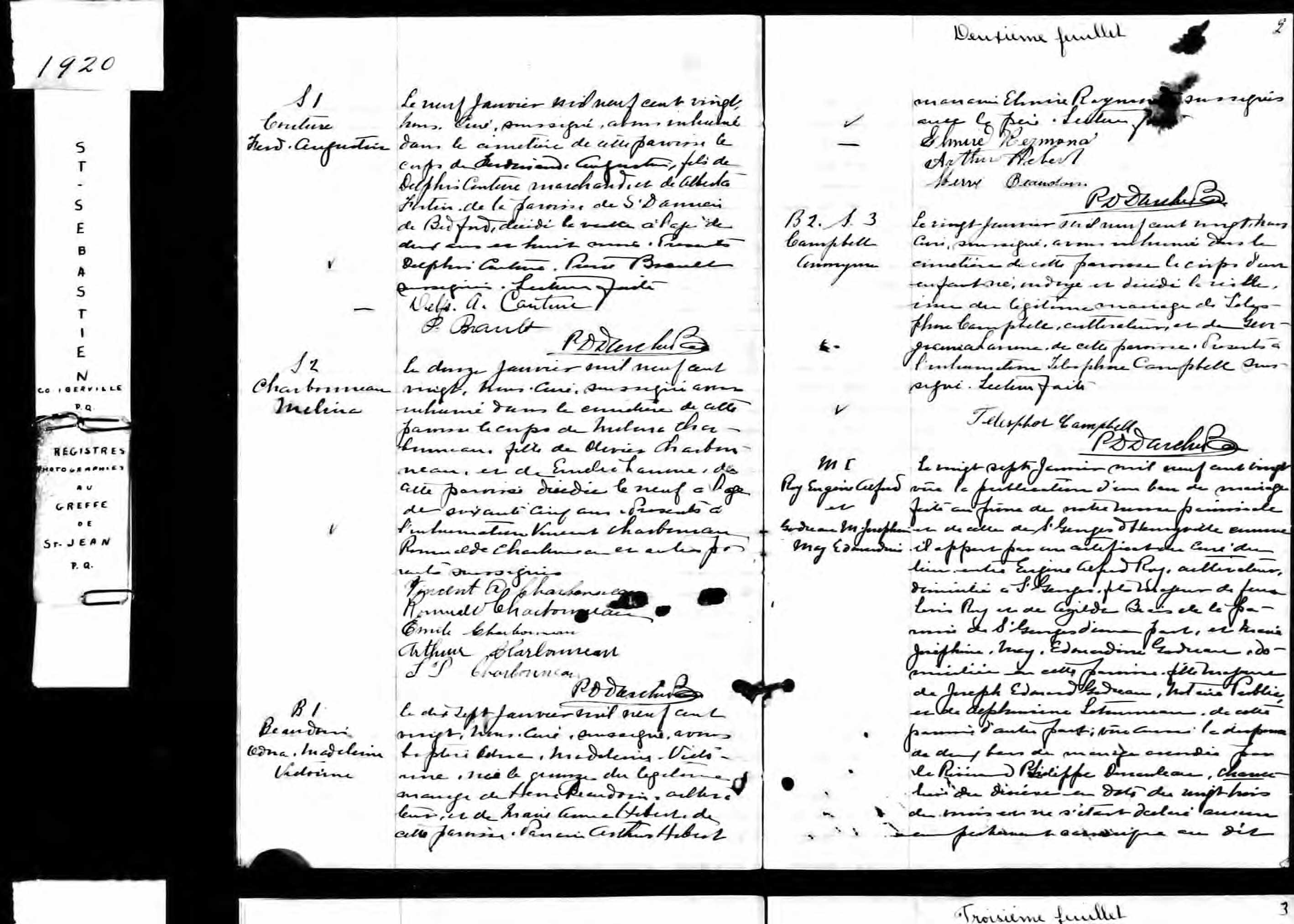 Acte de sépulture