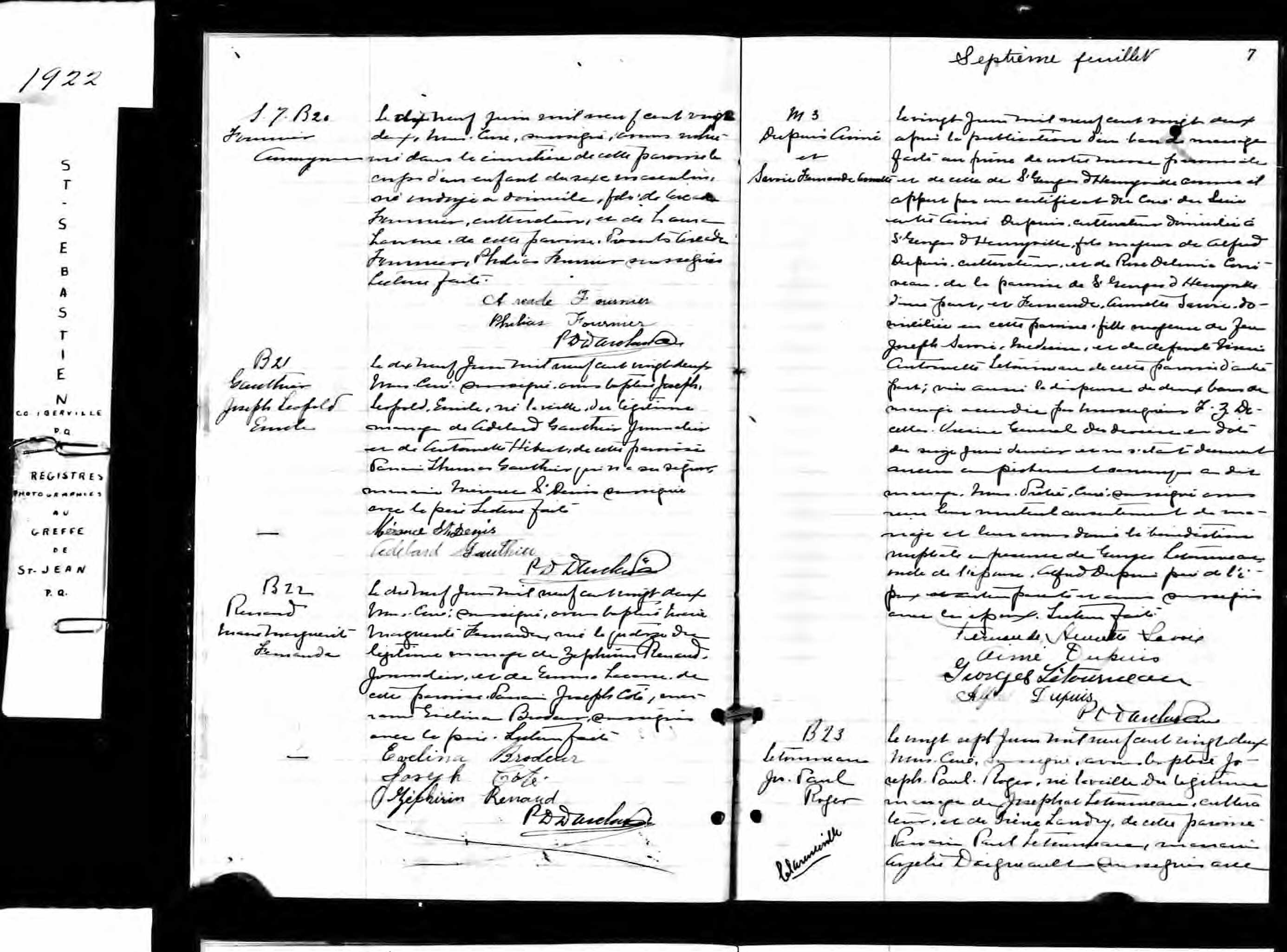 Acte de sépulture
