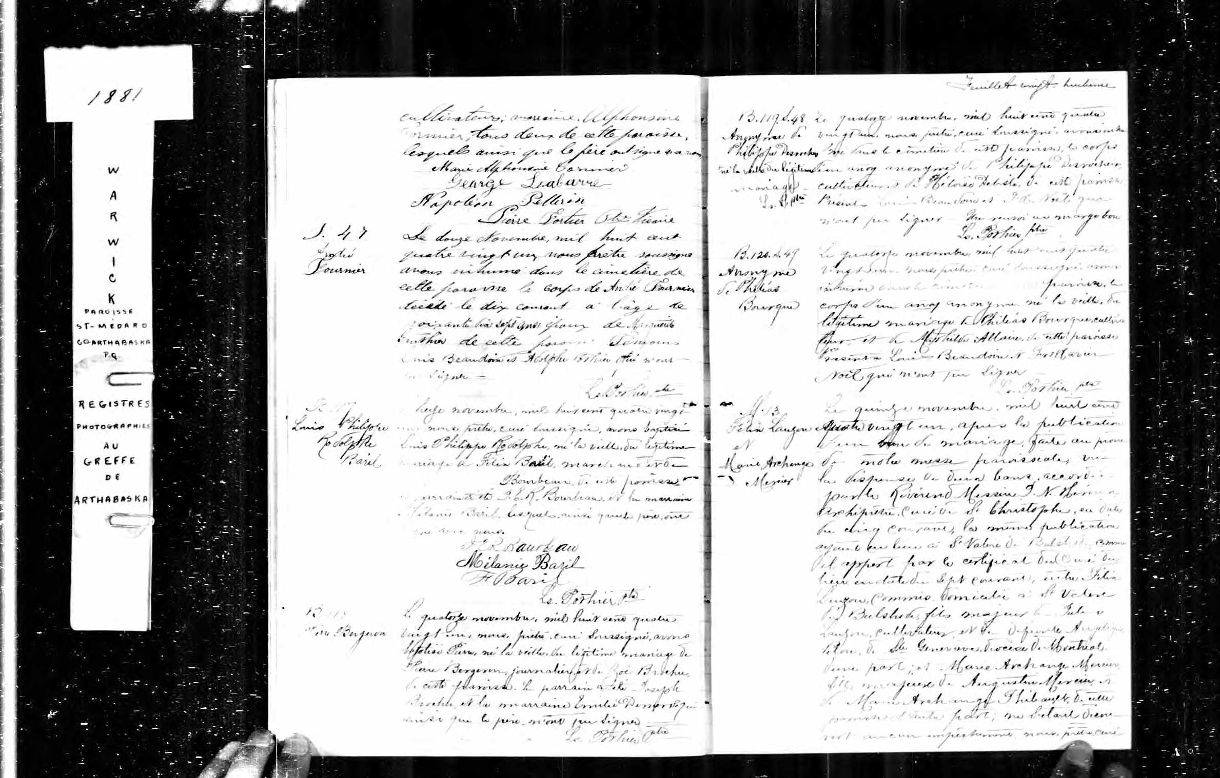 Acte de sépulture