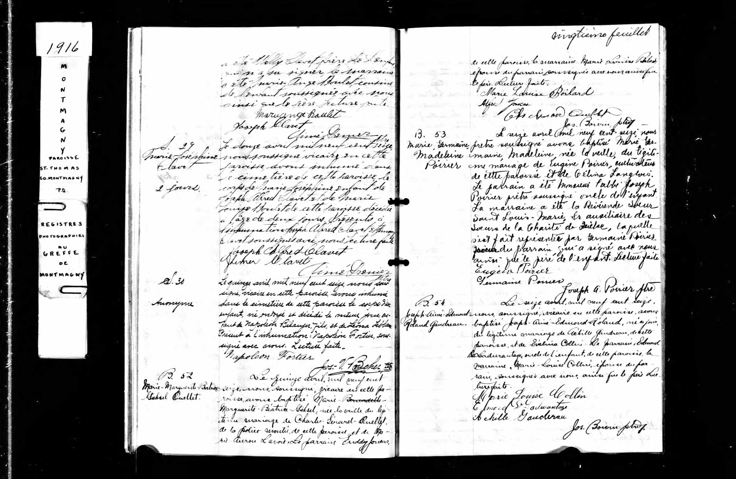 Acte de sépulture