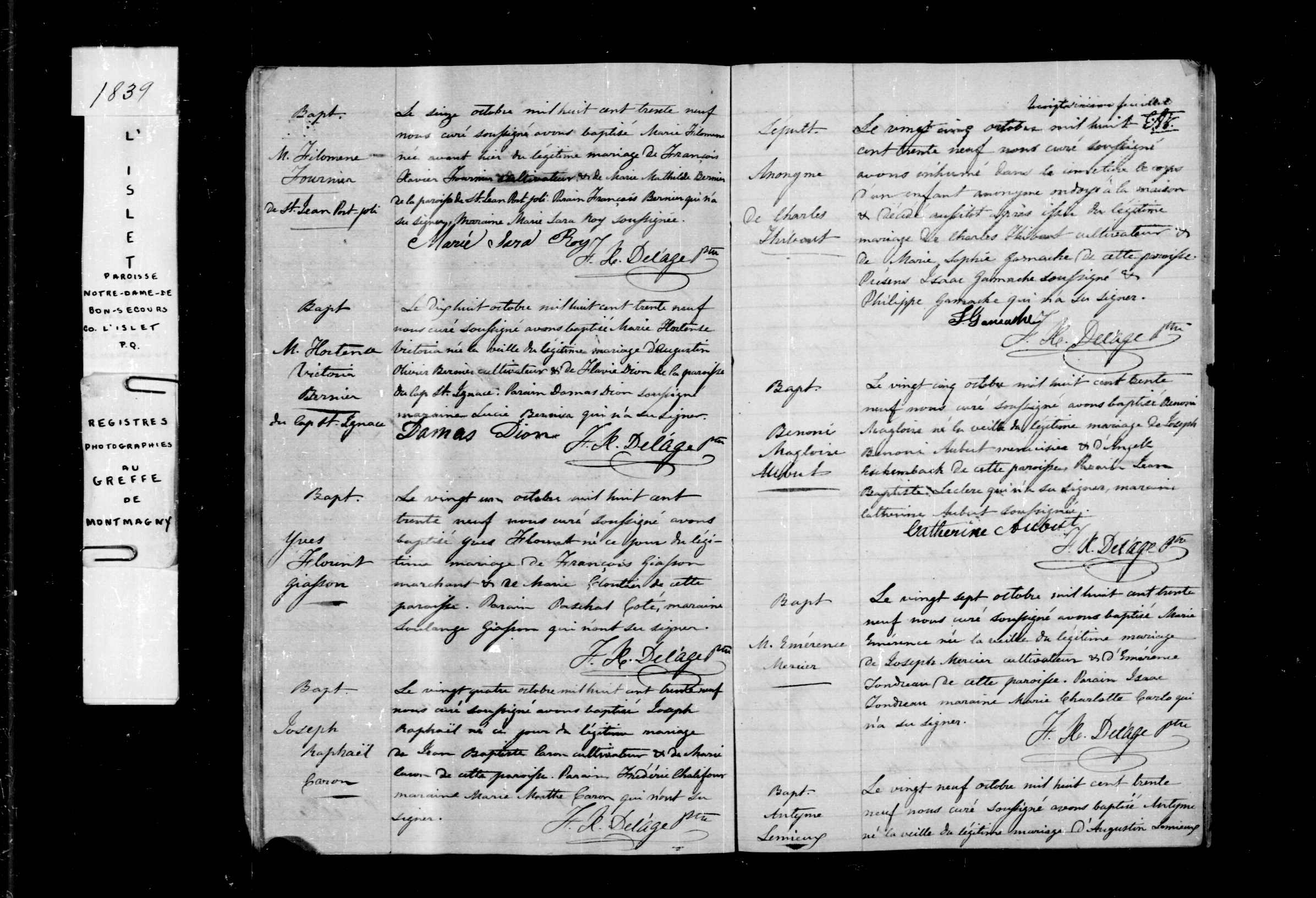 Acte de sépulture