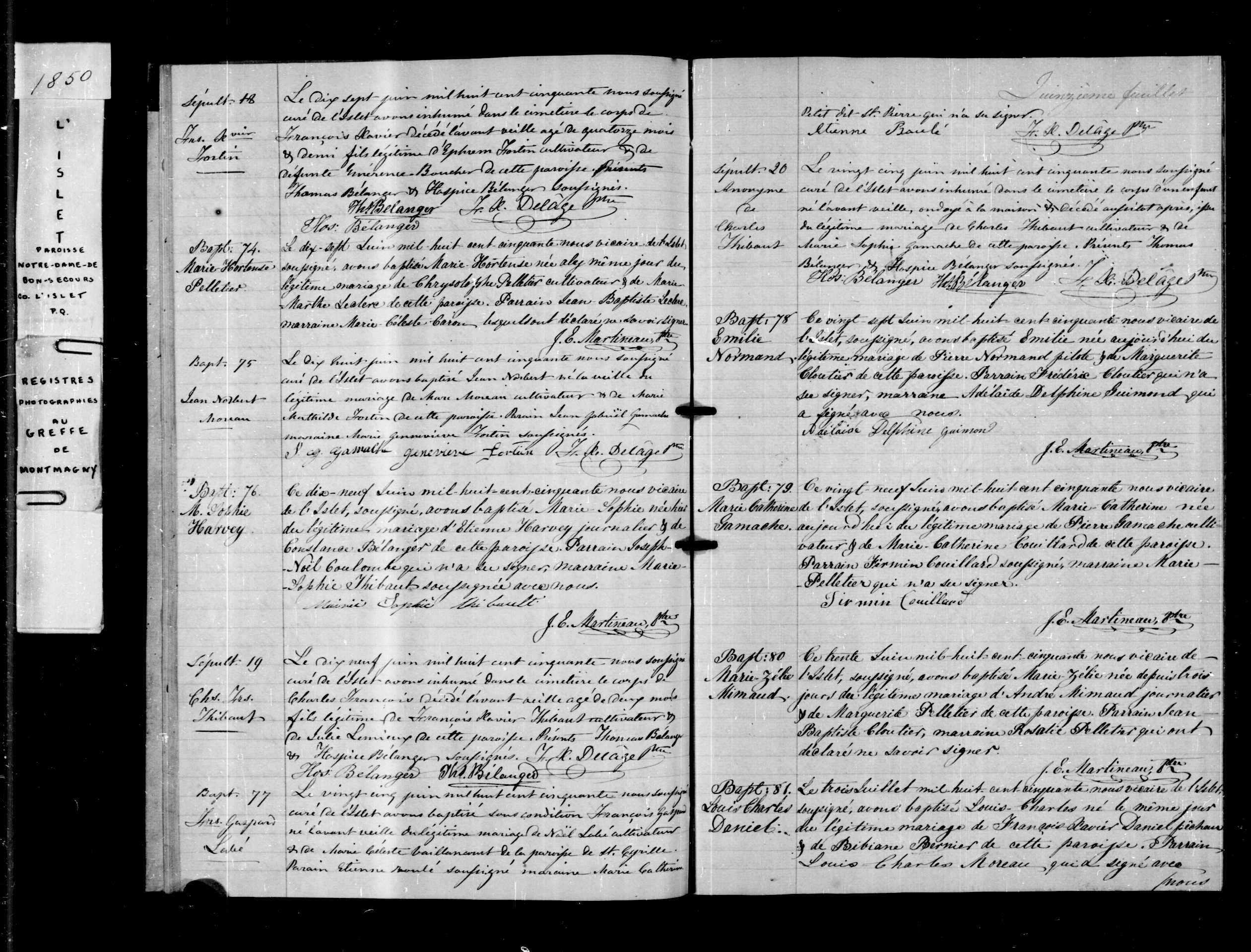 Acte de sépulture