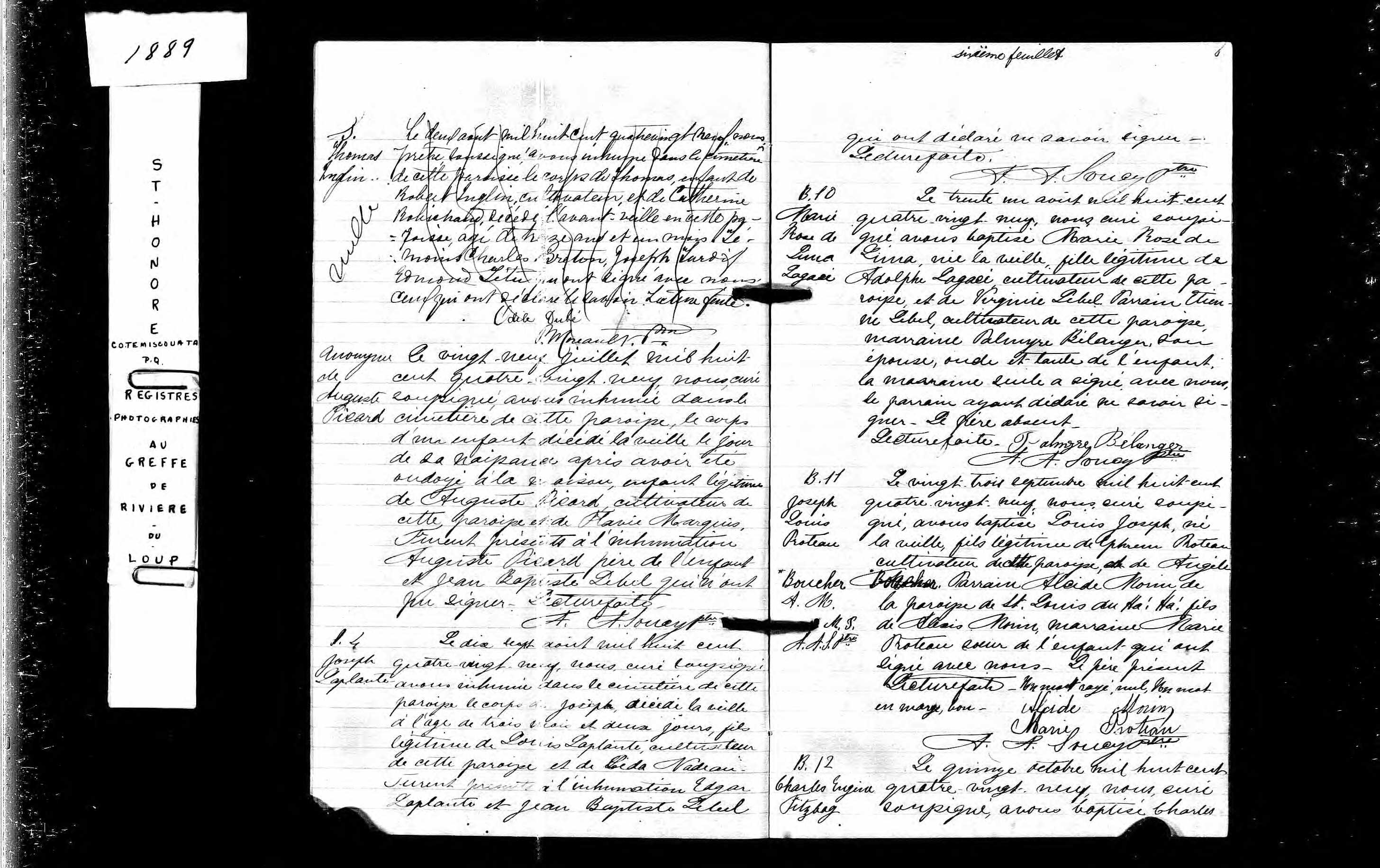 Acte de sépulture