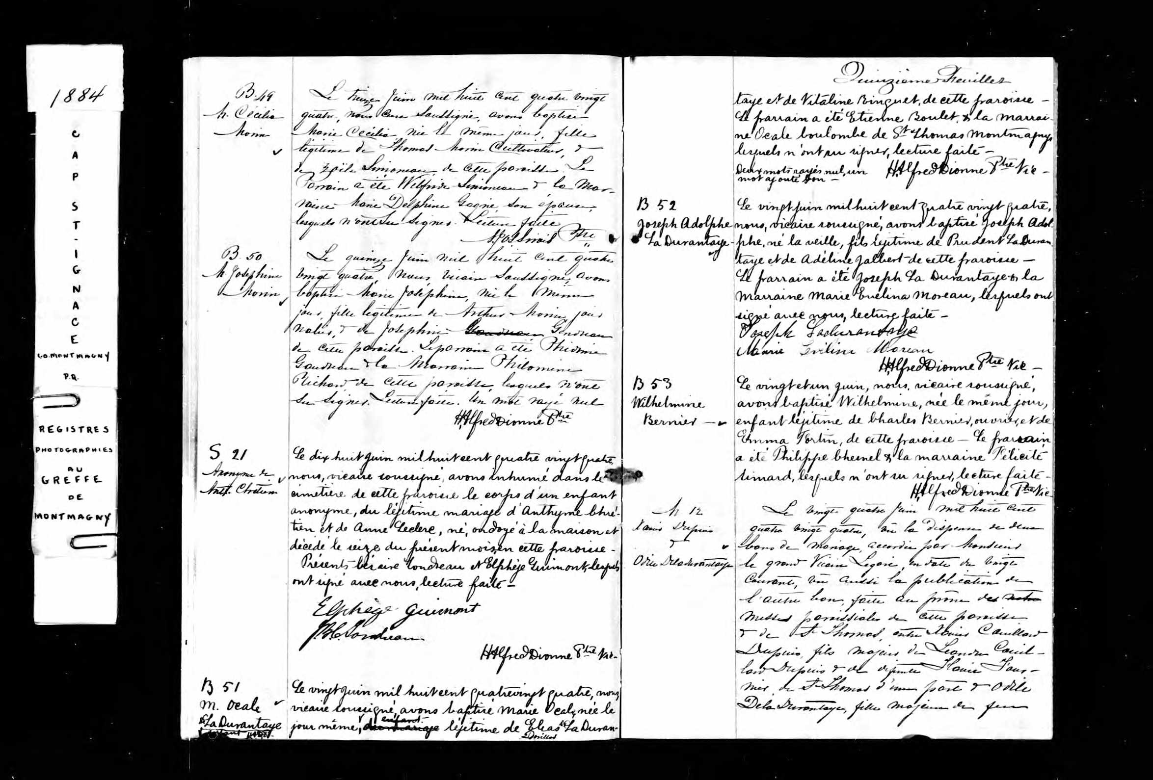 Acte de sépulture