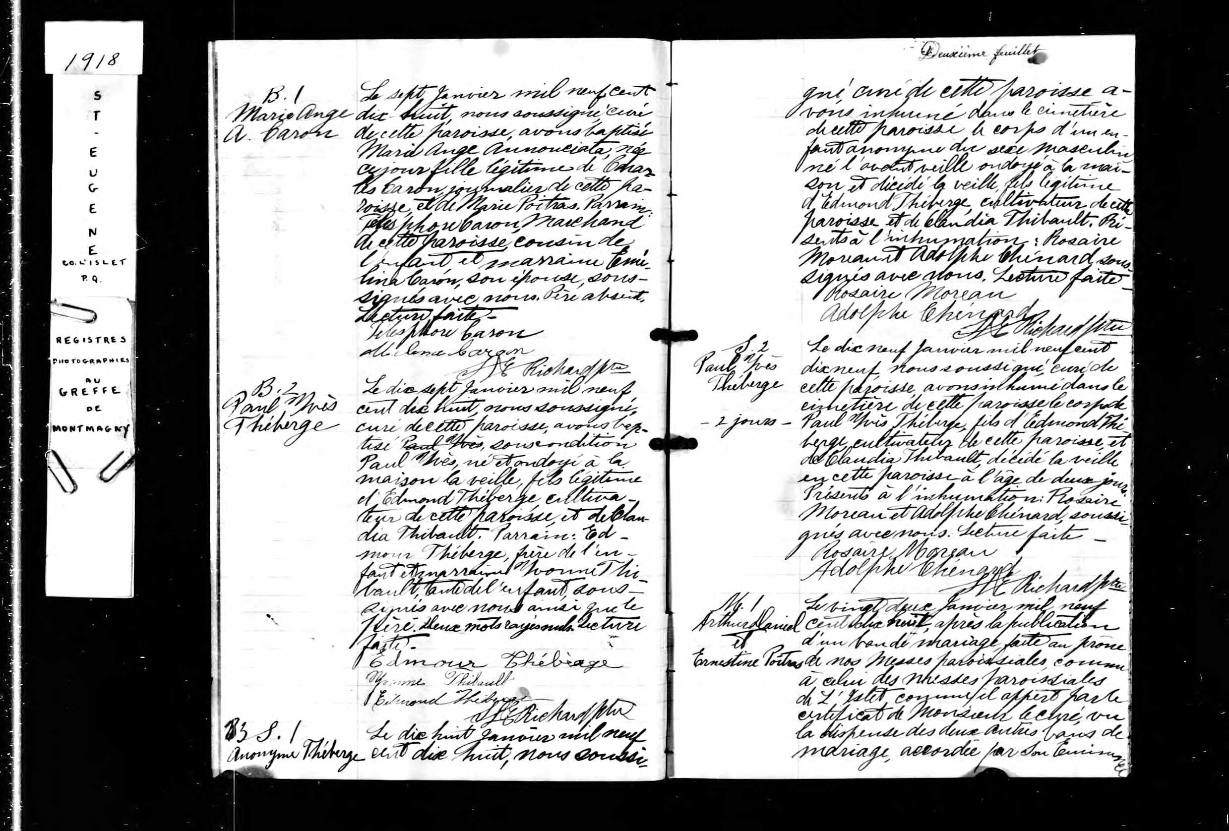 Acte de sépulture