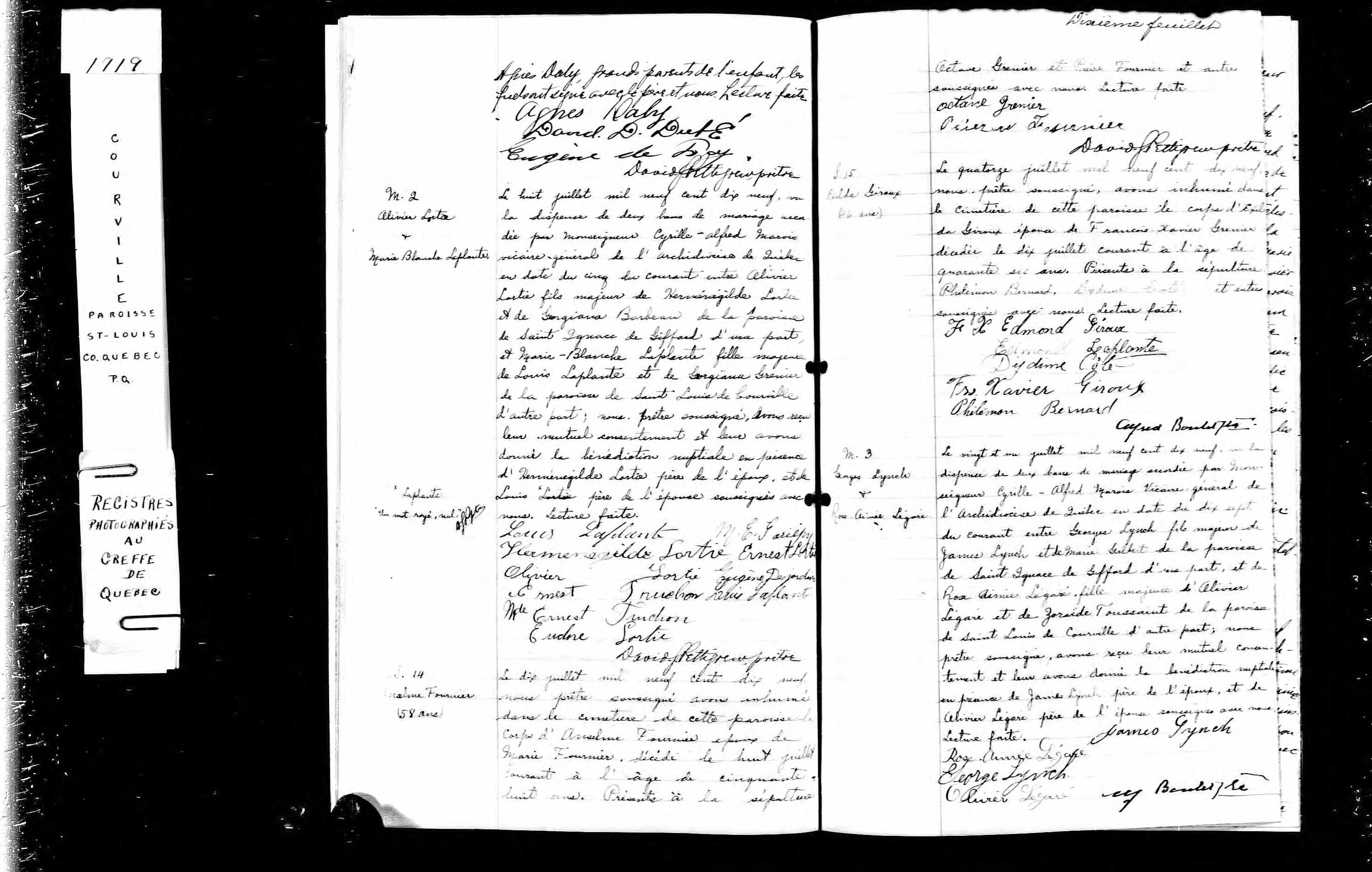 Acte de sépulture