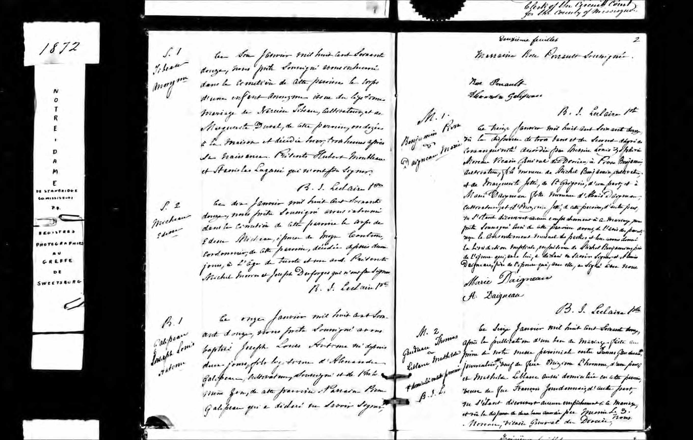 Acte de baptême