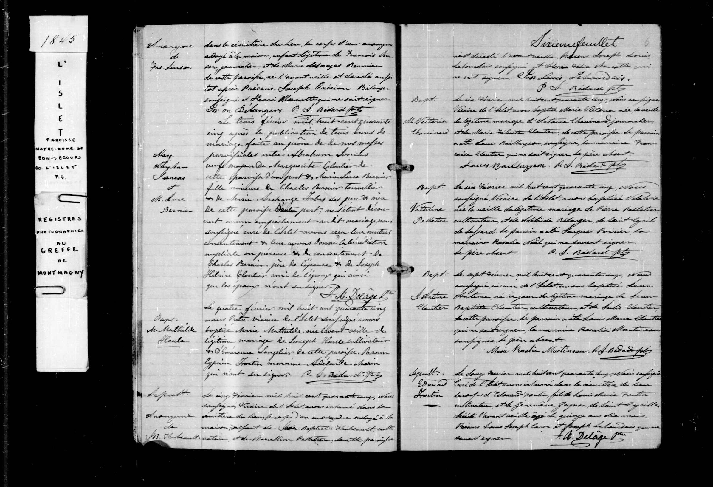 Acte de baptême Acte de baptême