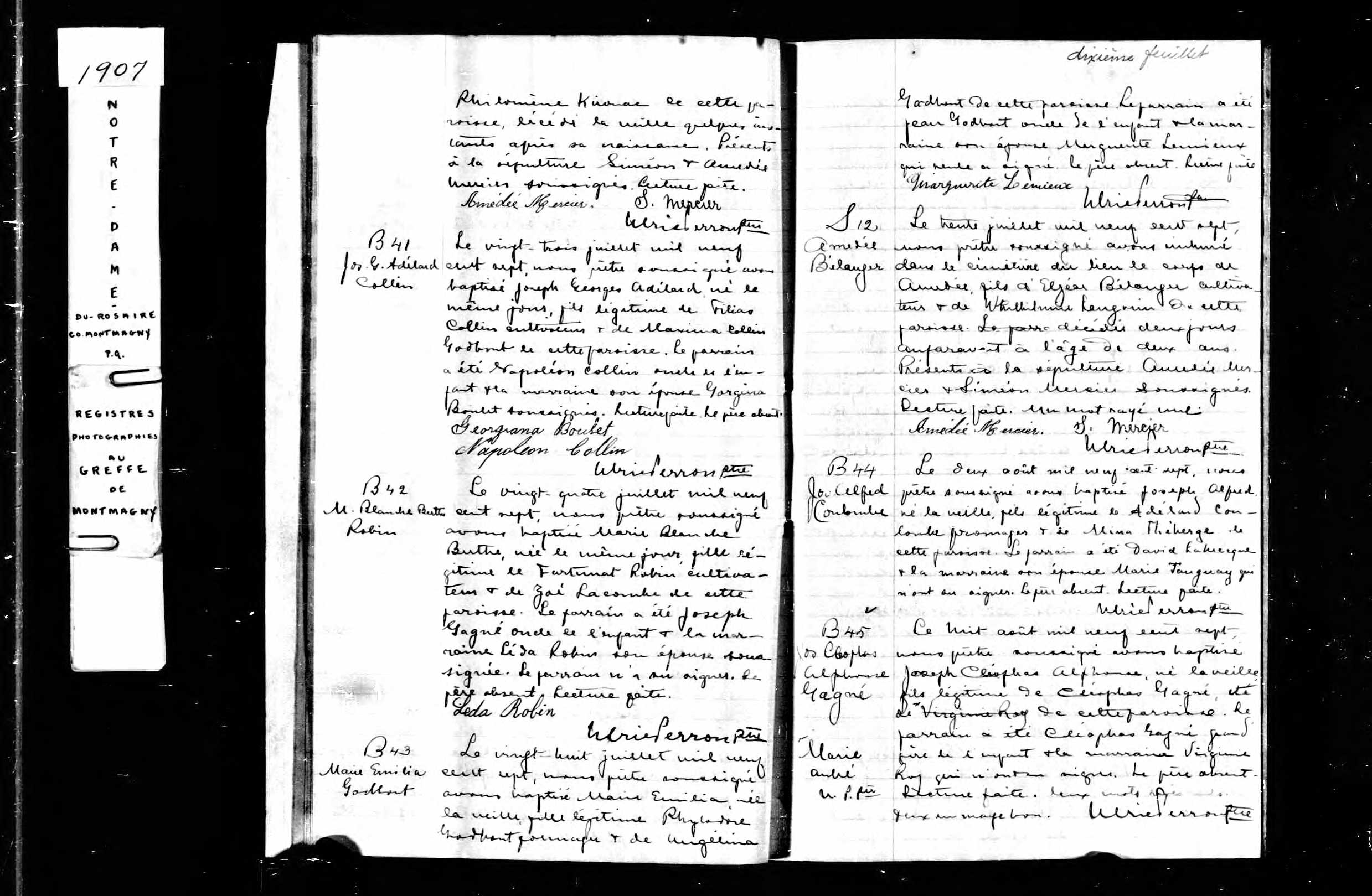  Acte de sépulture