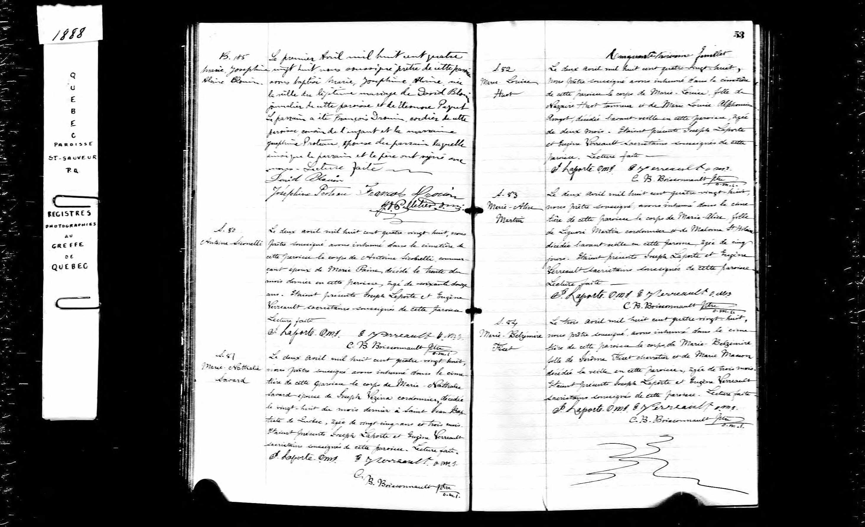 Acte de sépulture