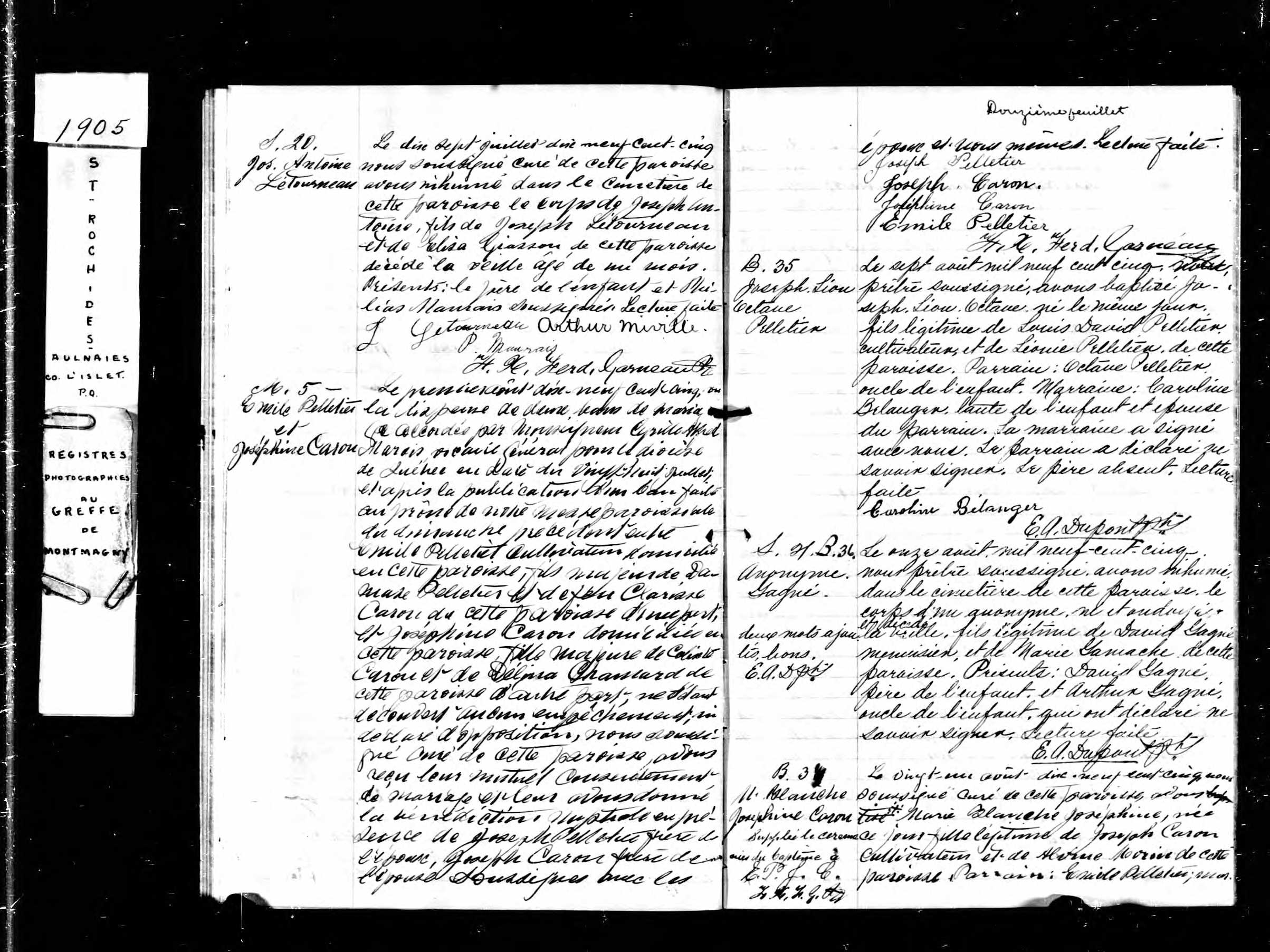 Acte de sépulture Acte de sépulture