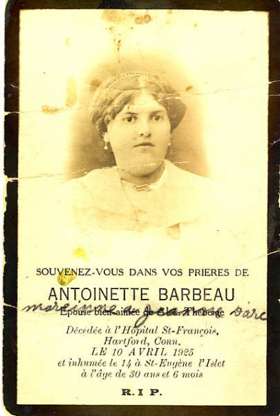 Carte mortuaire