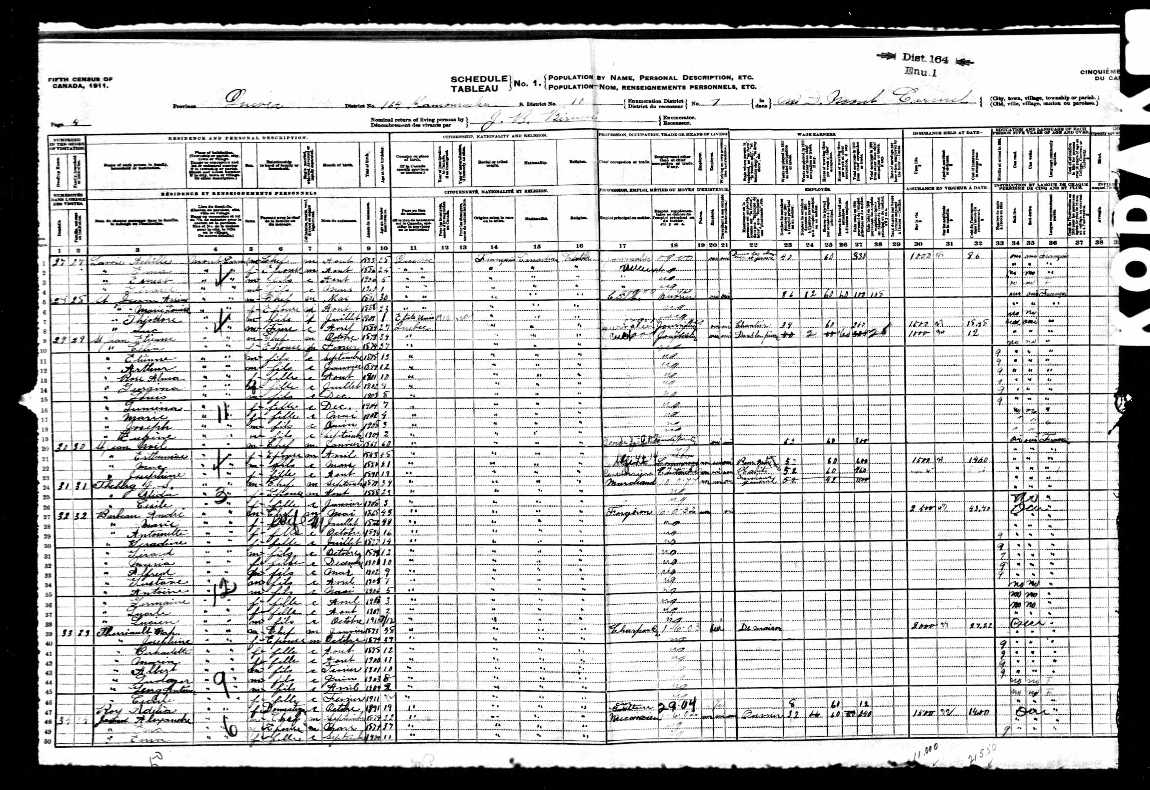 Recensement canadien 1911