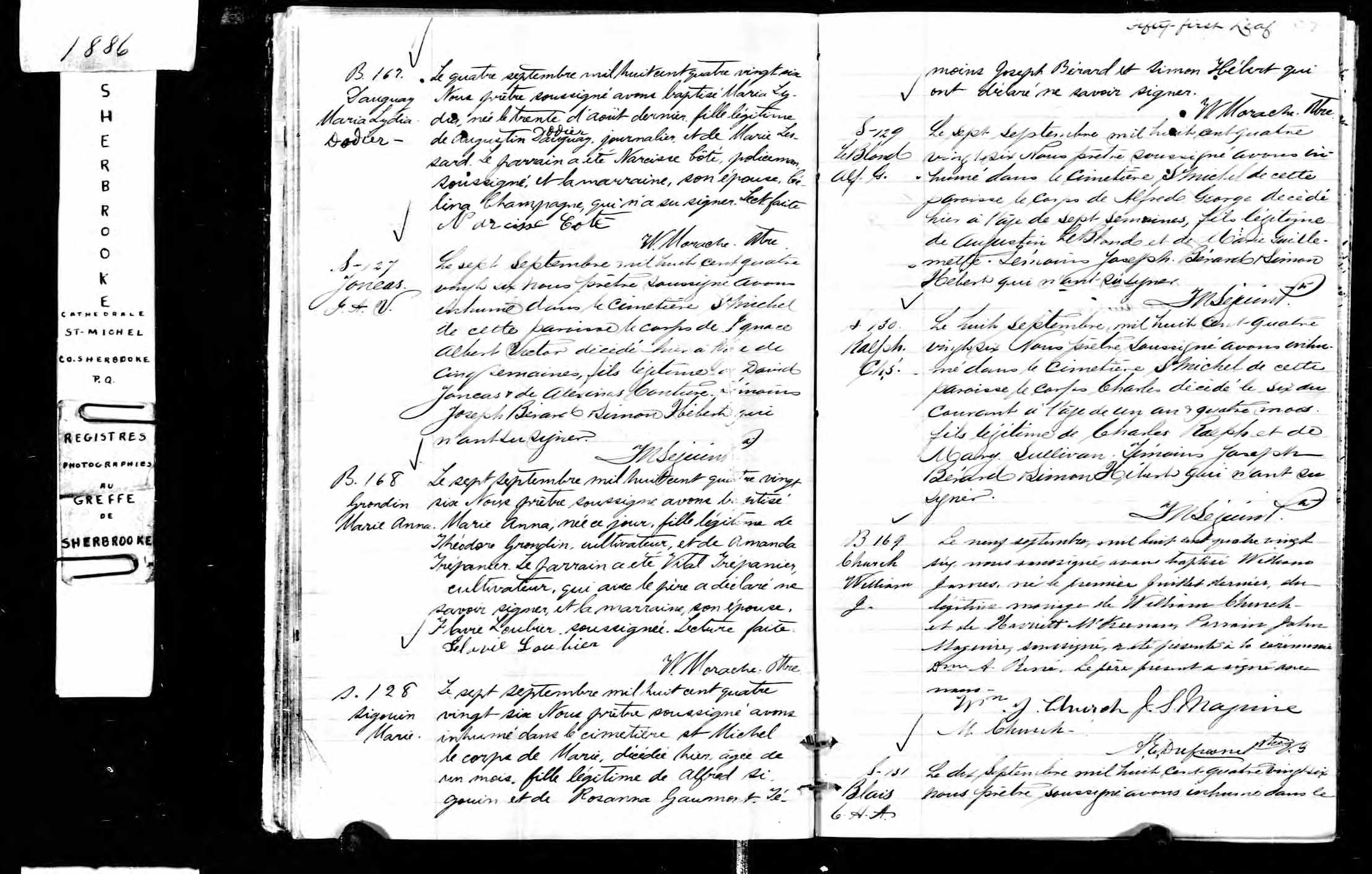  Acte de sépulture