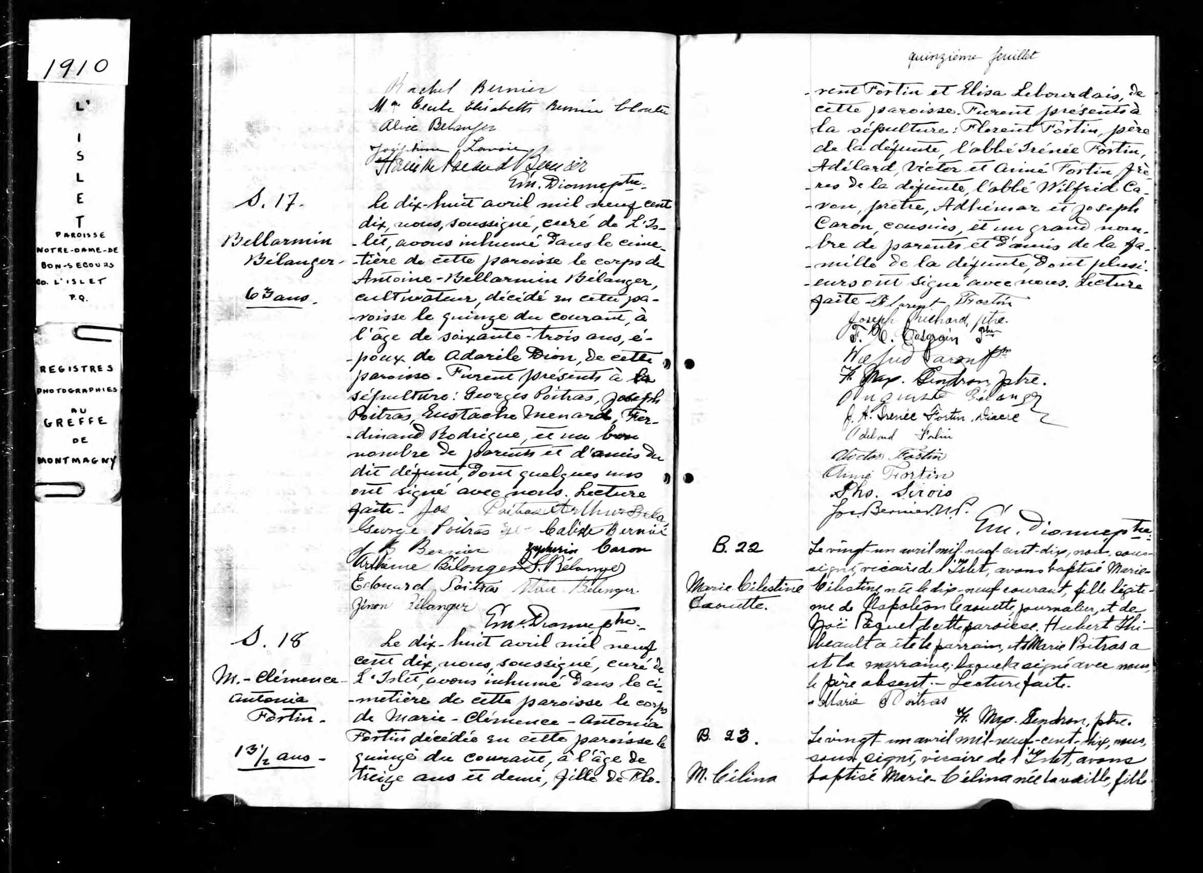 Acte de sépulture