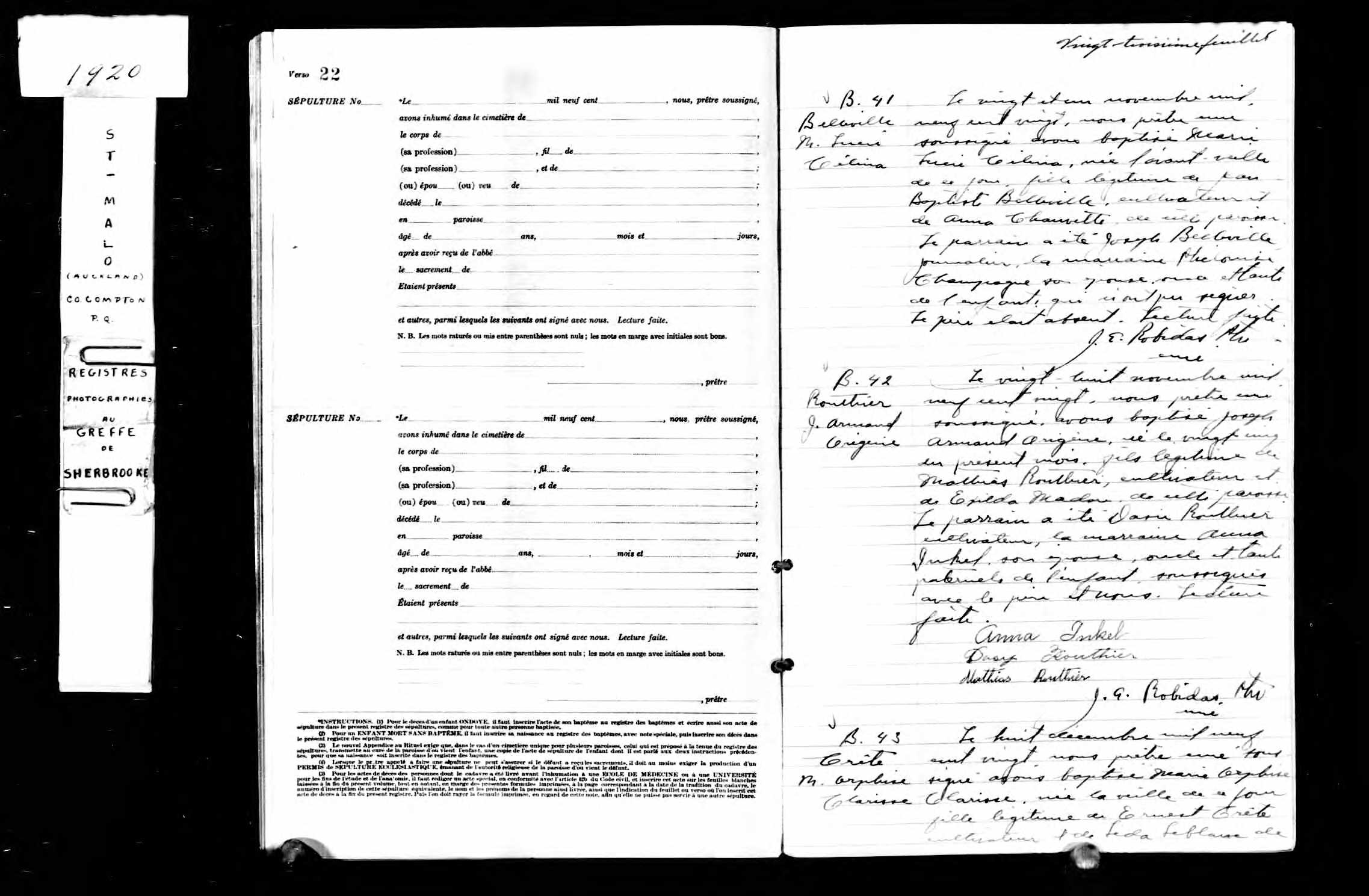 Acte de baptême