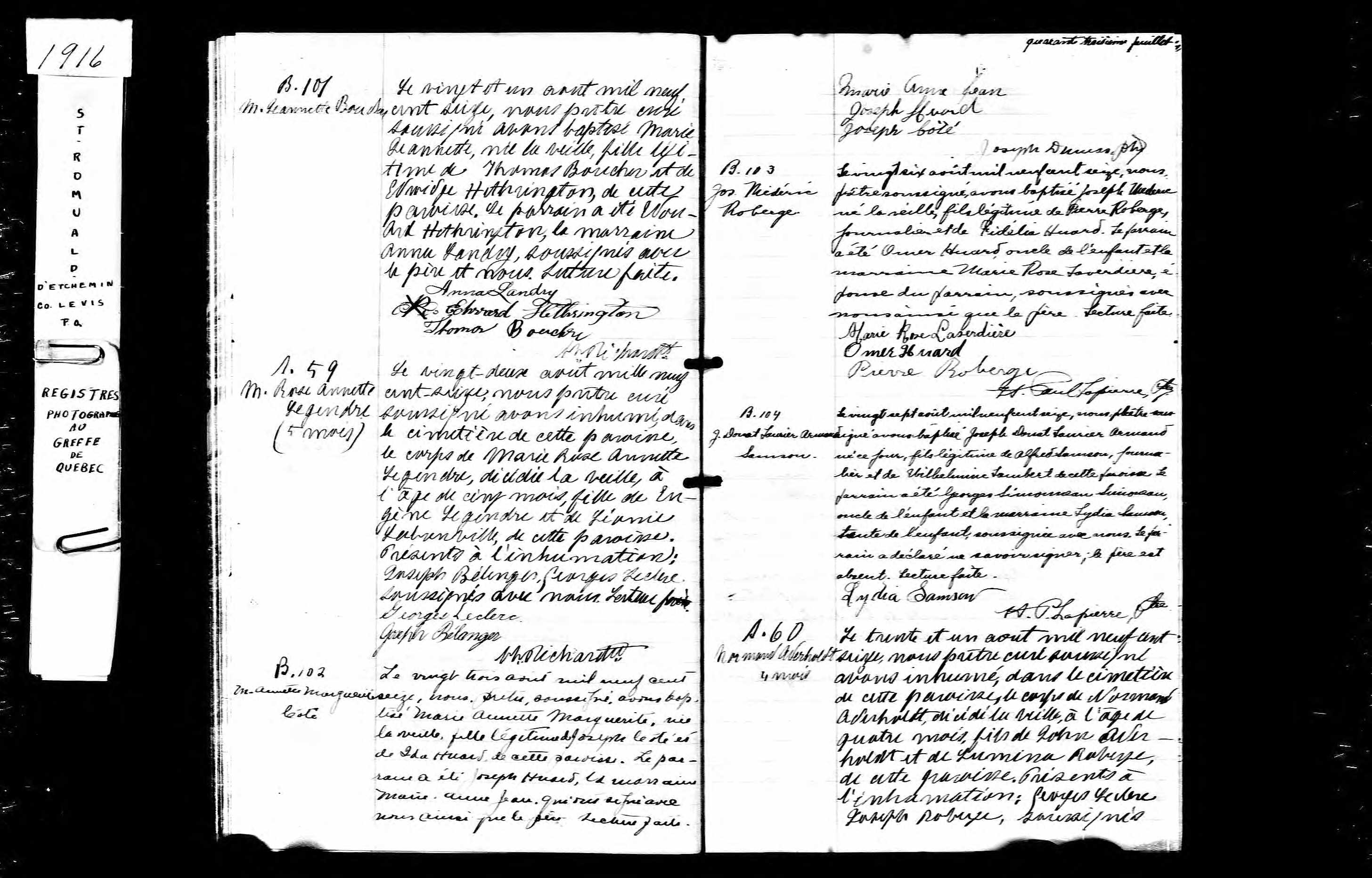 Acte de baptême