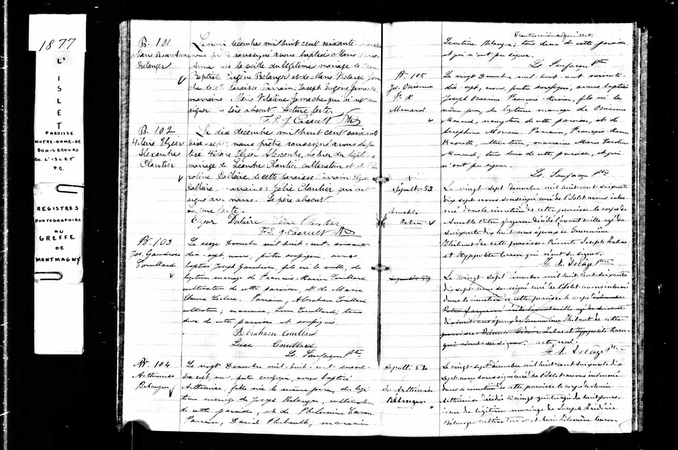  Acte de sépulture