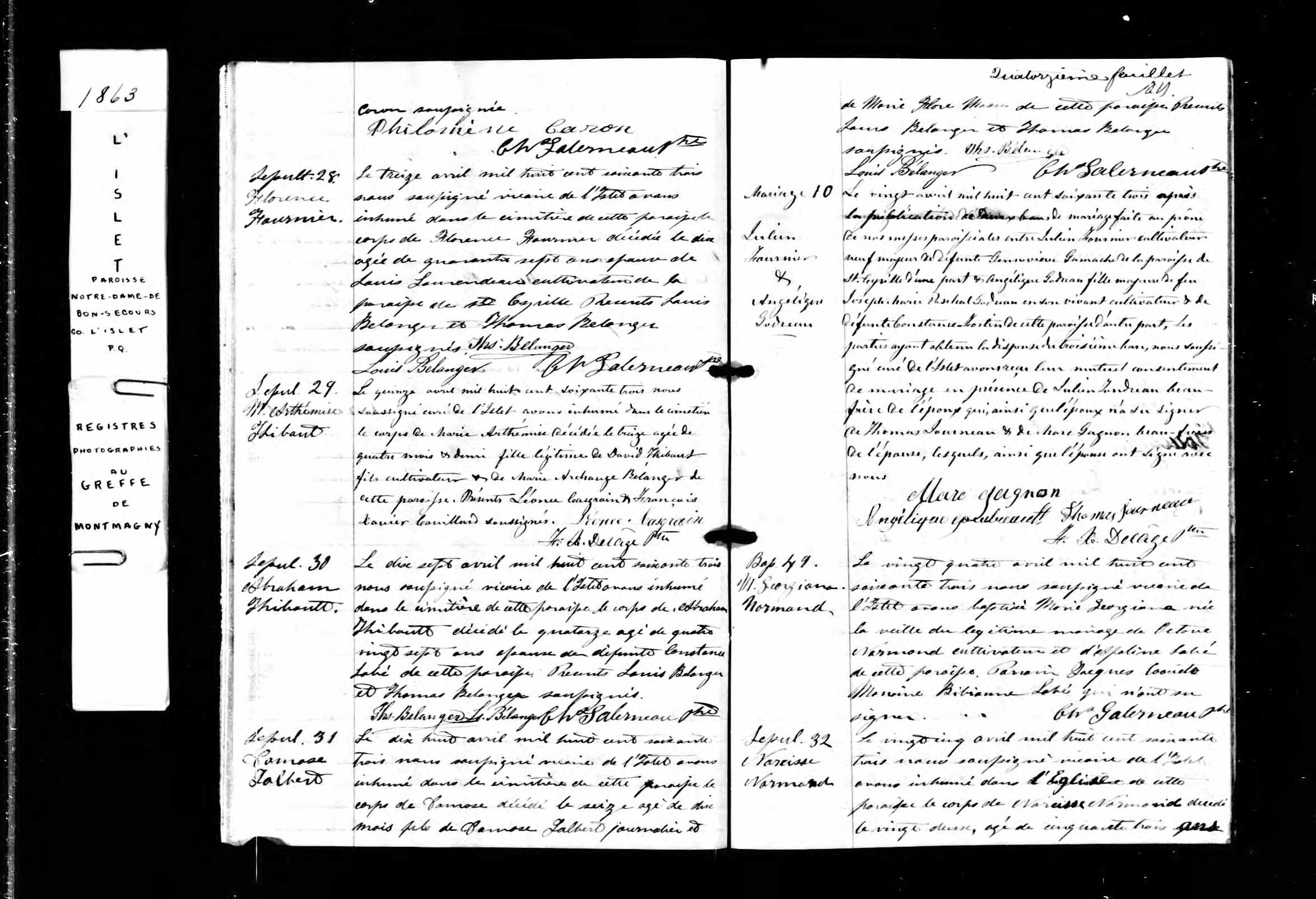 Acte de sépulture