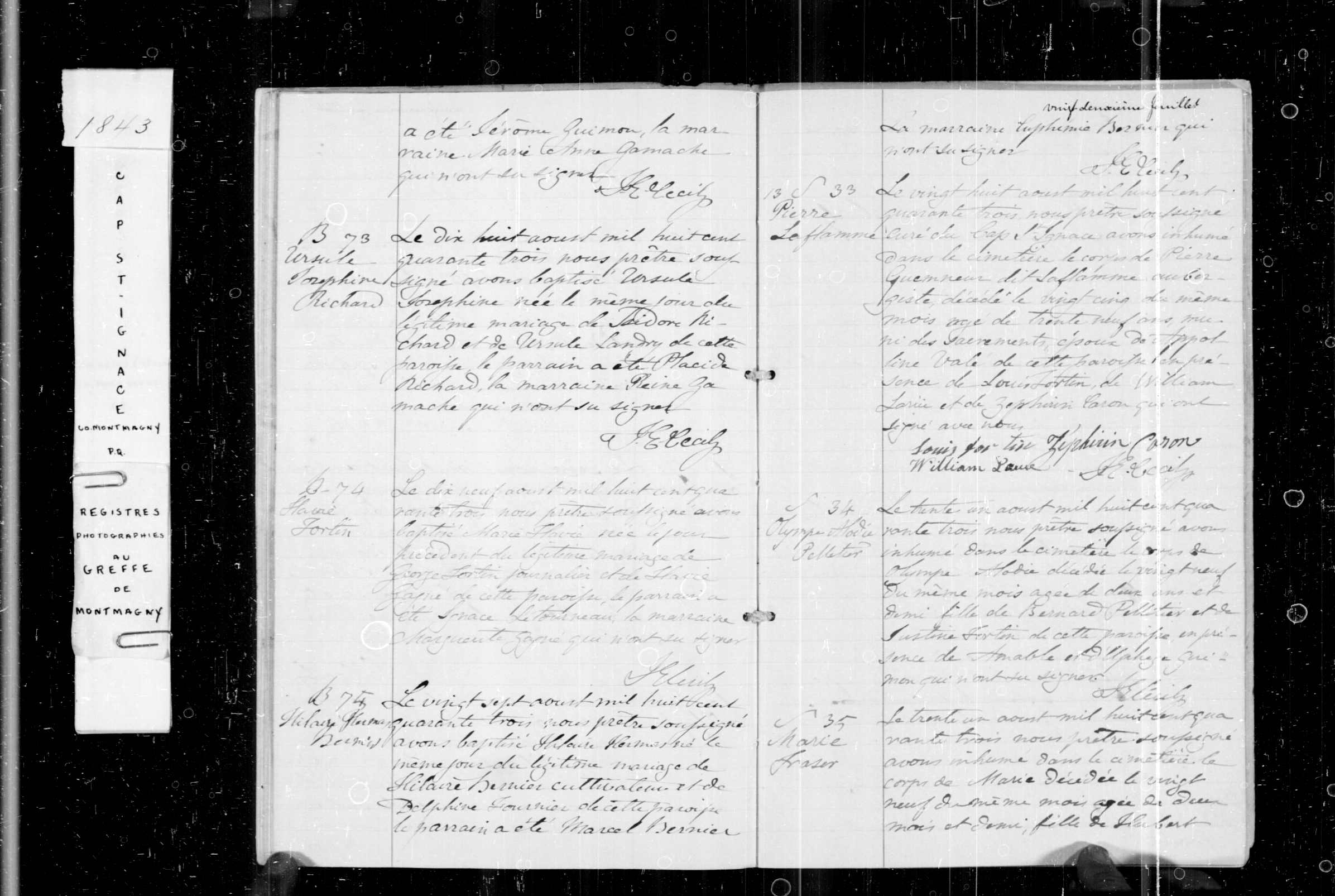  Acte de sépulture