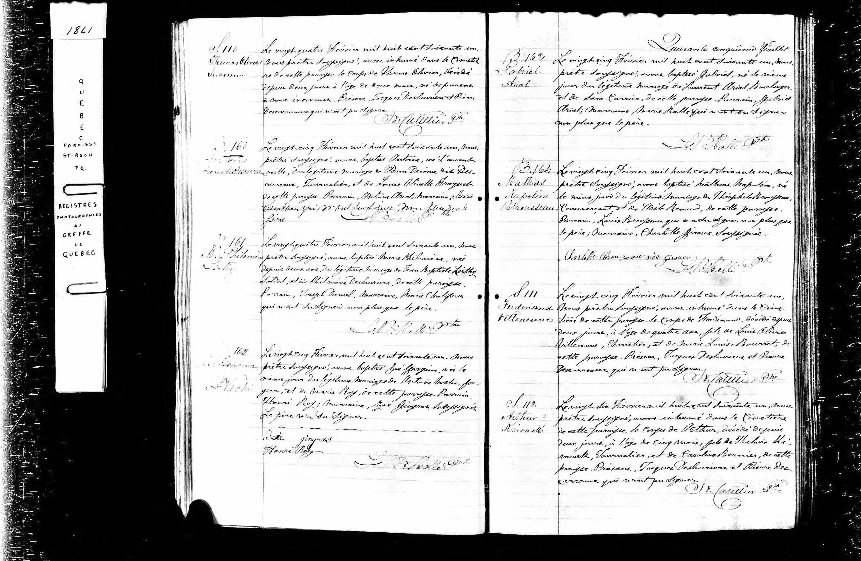 Acte de sépulture