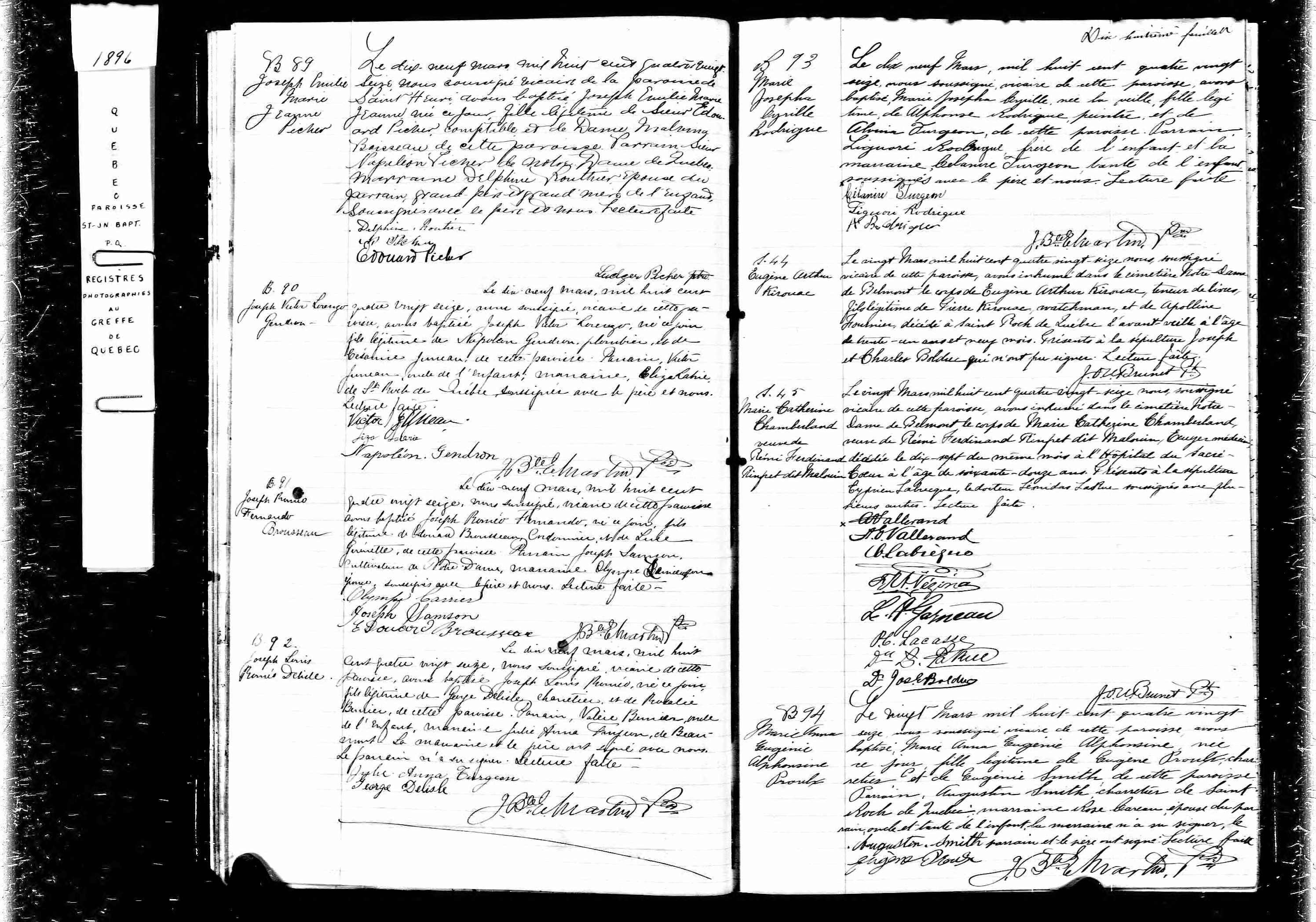 Acte de sépulture