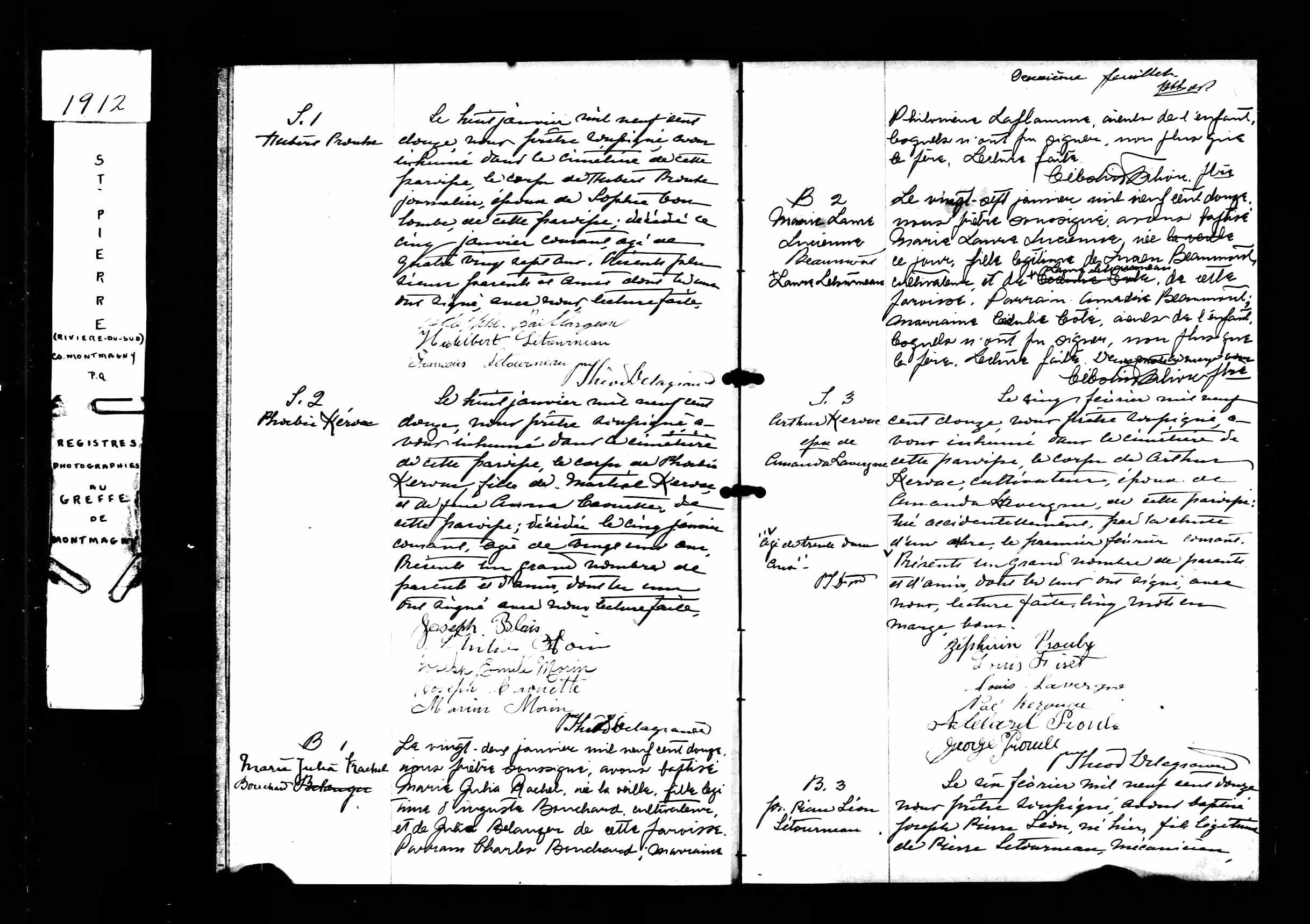 Acte de sépulture