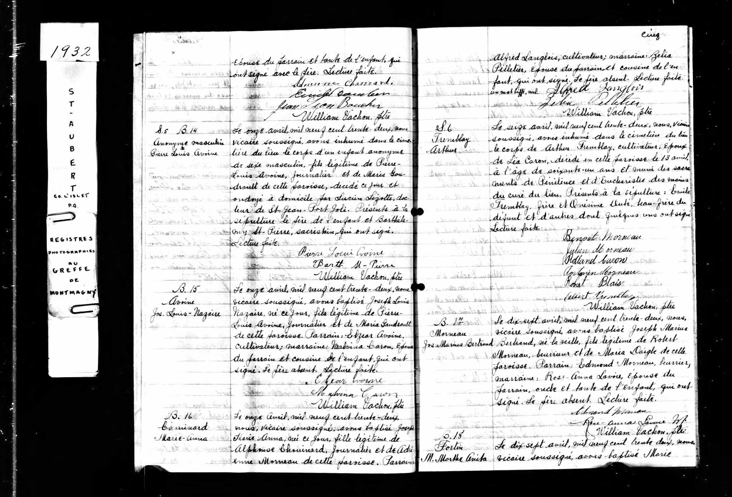 Acte de sépulture Acte de sépulture