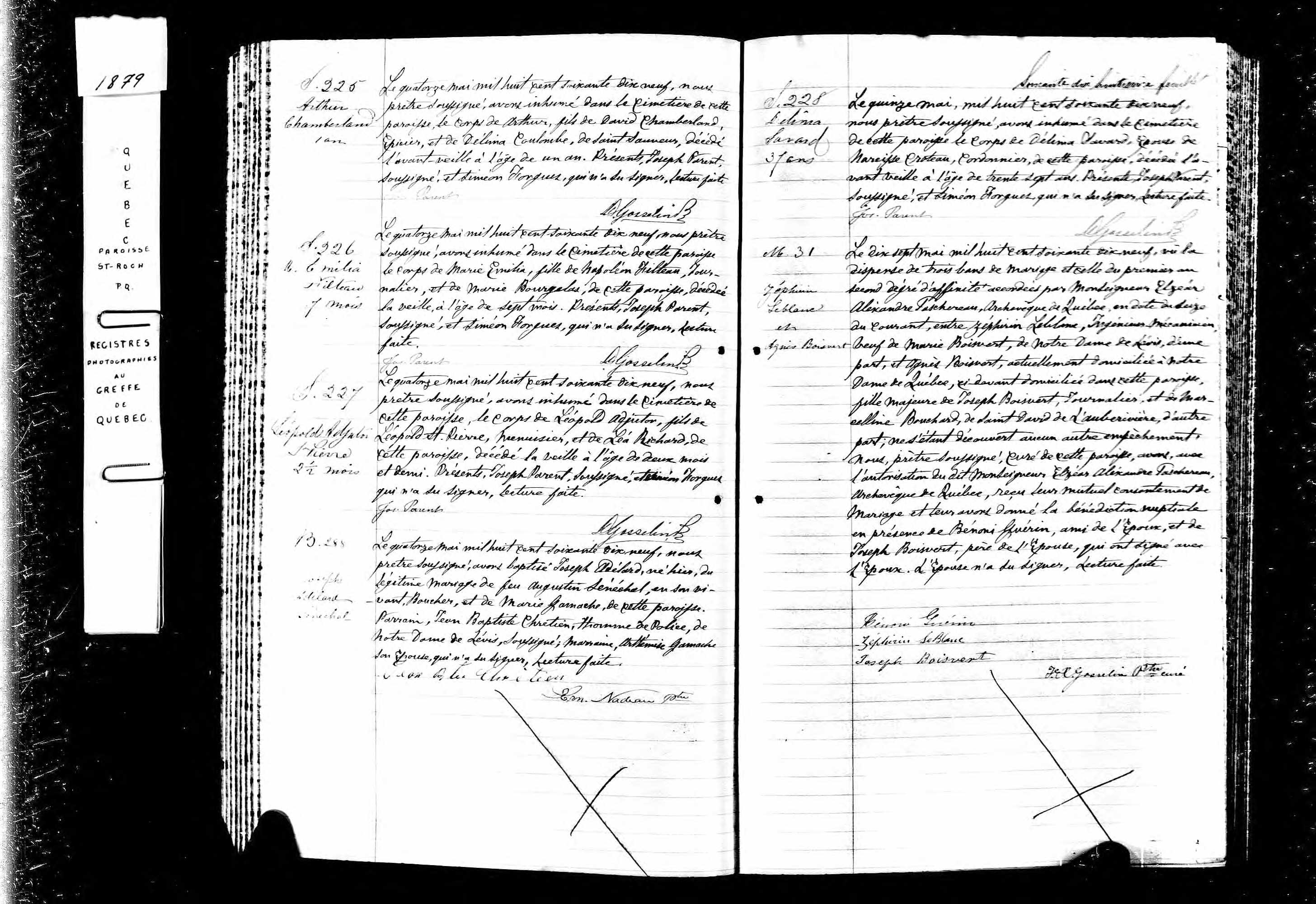 Acte de sépulture Acte de sépulture