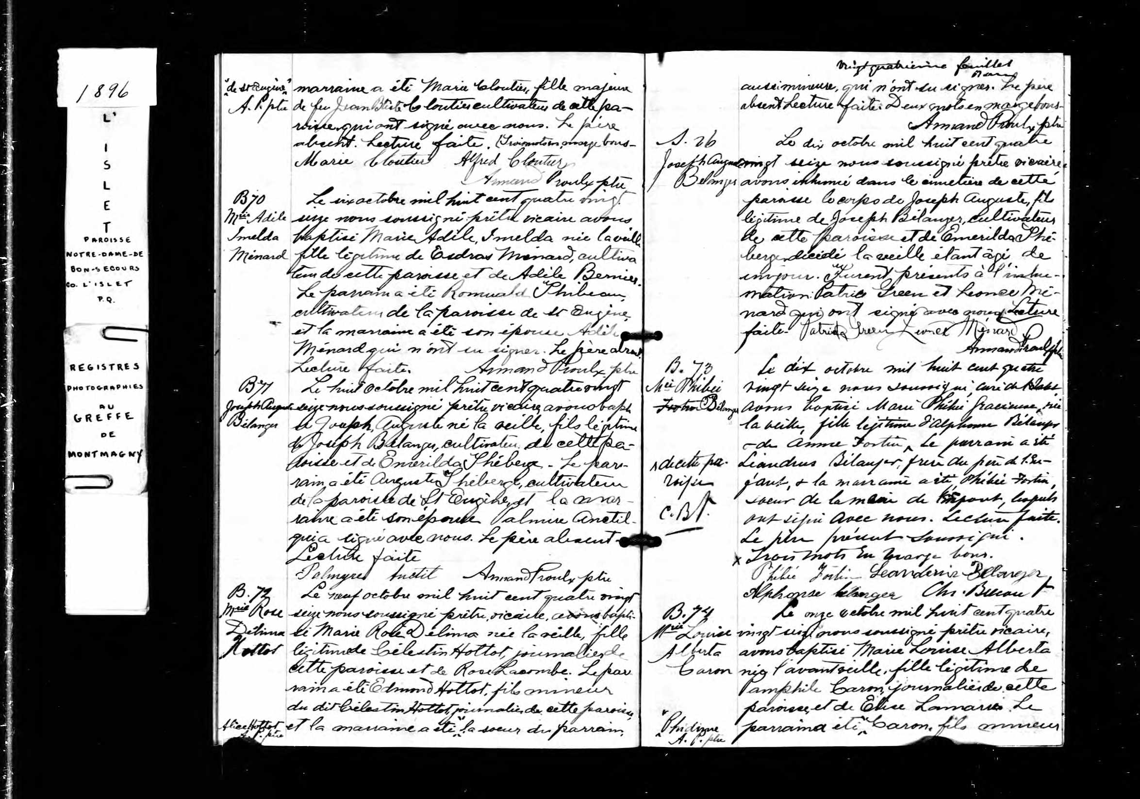 Acte de sépulture