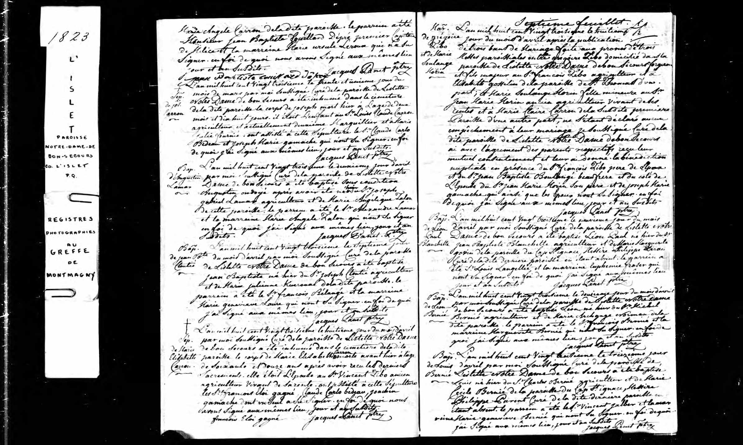 Acte de baptême Acte de baptême