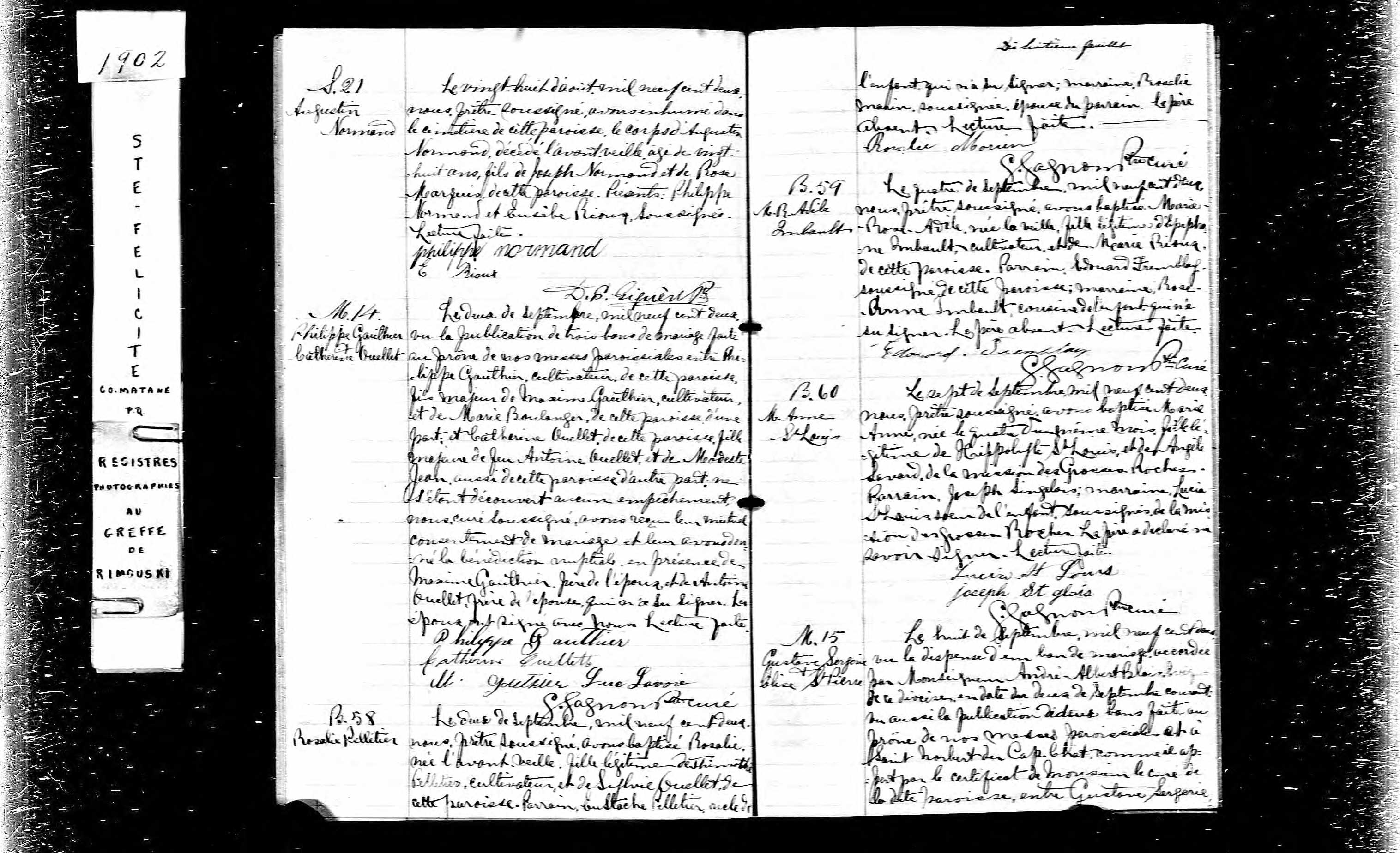 Acte de sépulture