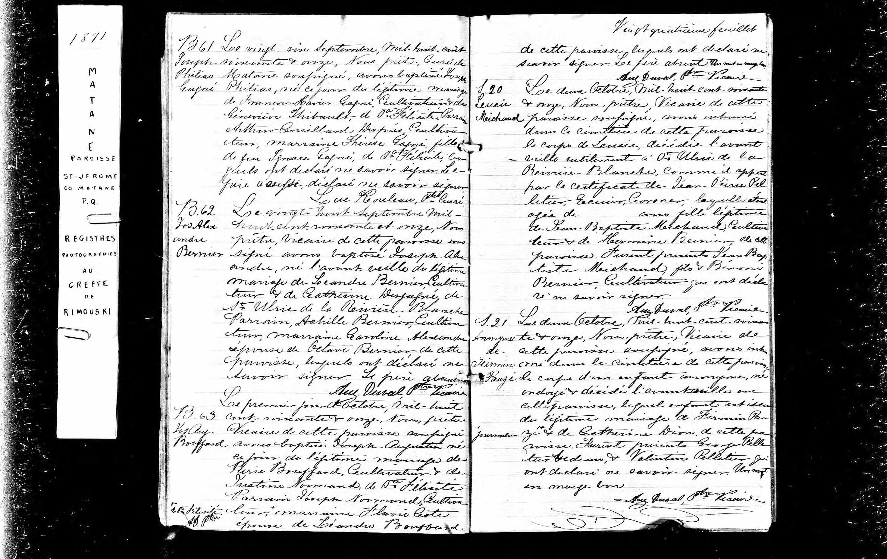 Acte de baptême Acte de baptême