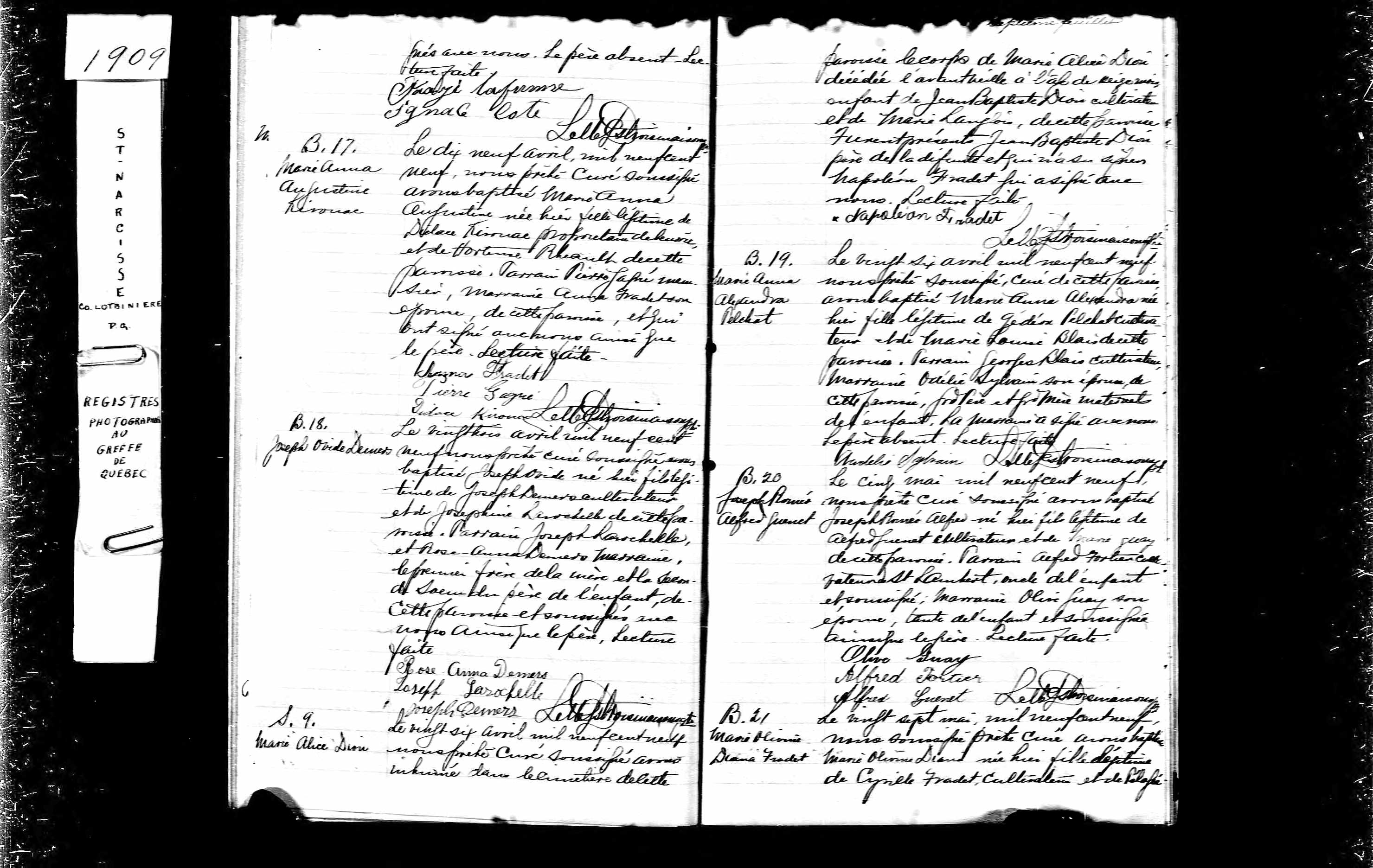 Acte de baptême