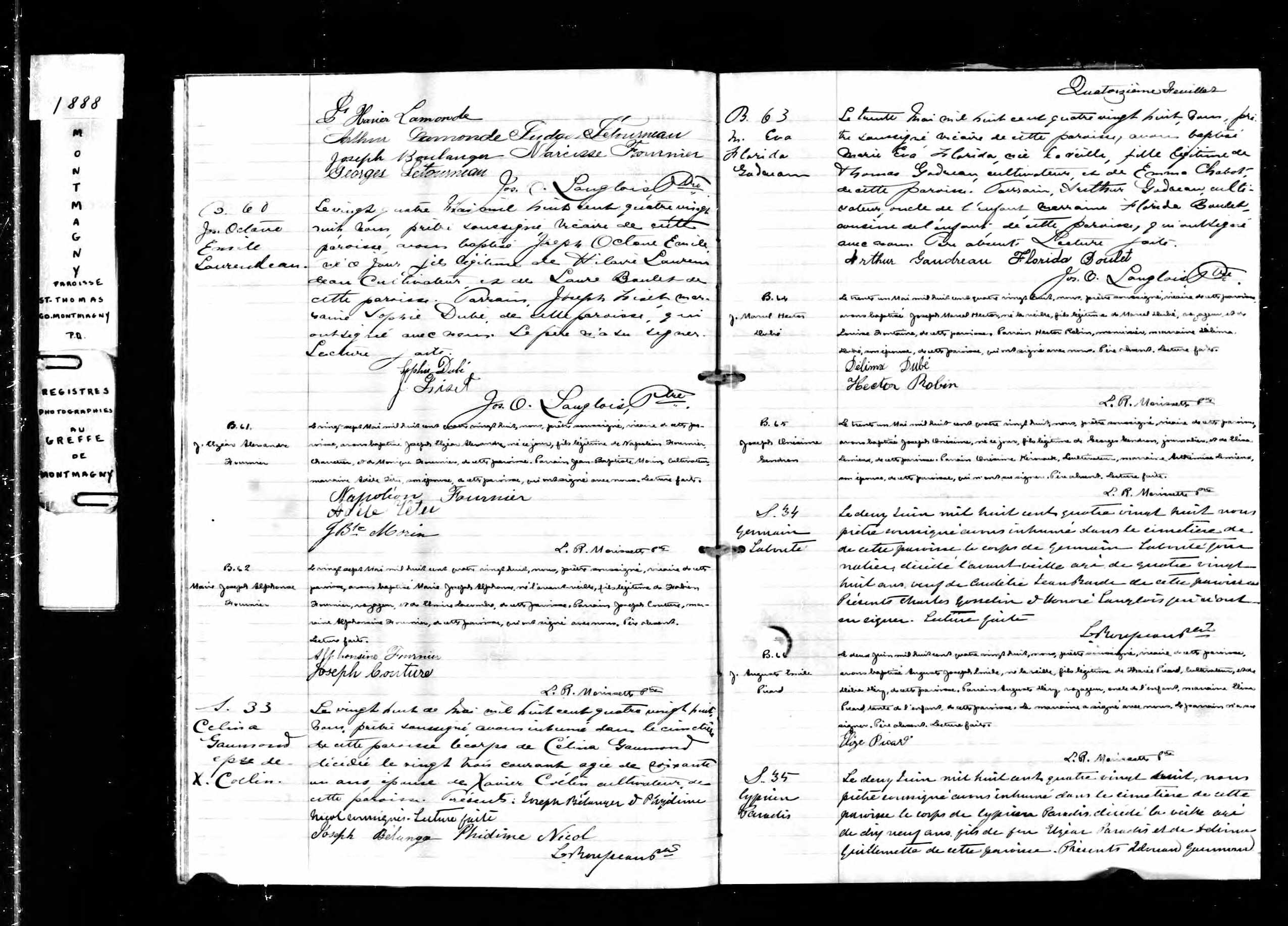 Acte de sépulture Acte de sépulture