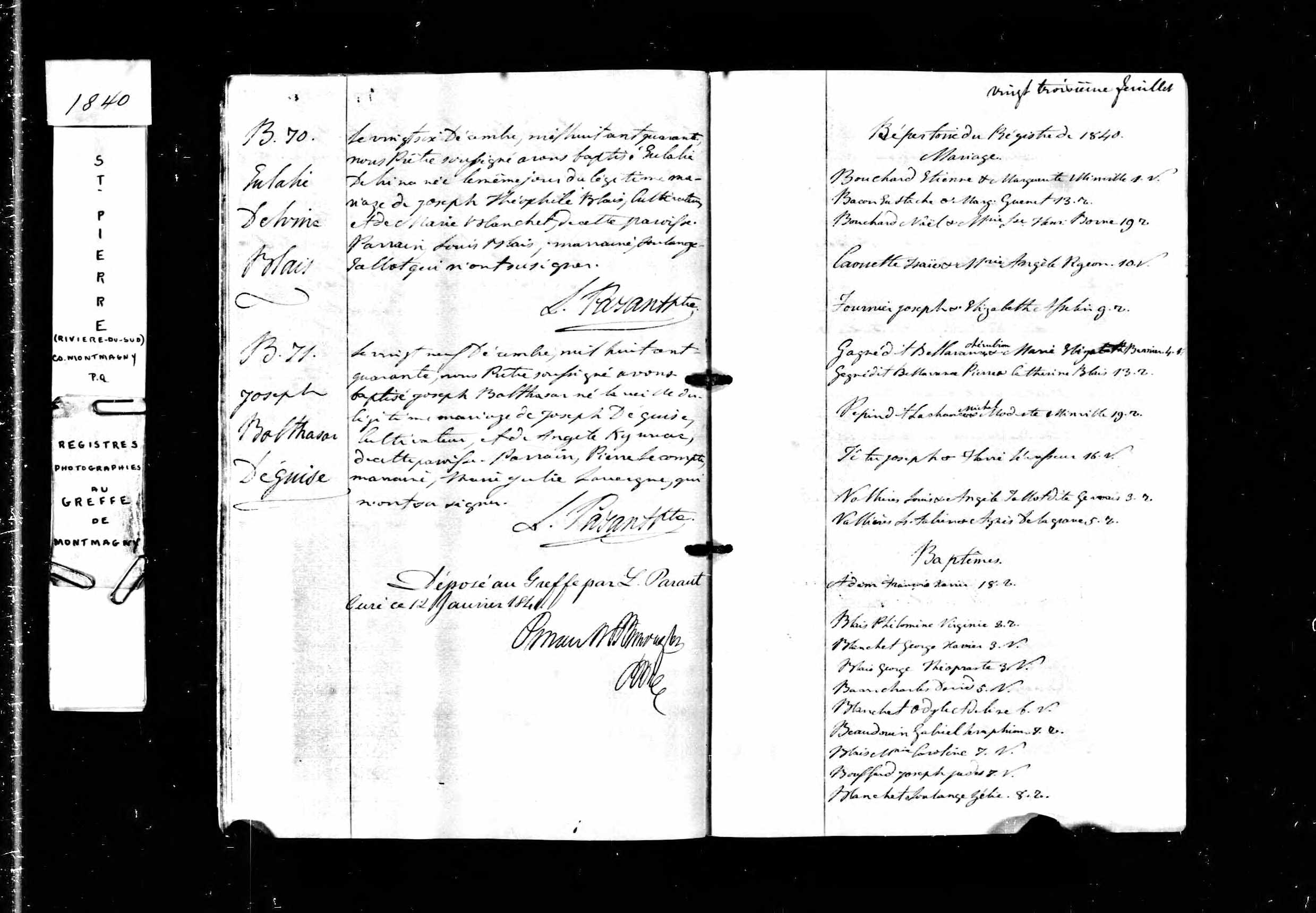 Acte de baptême