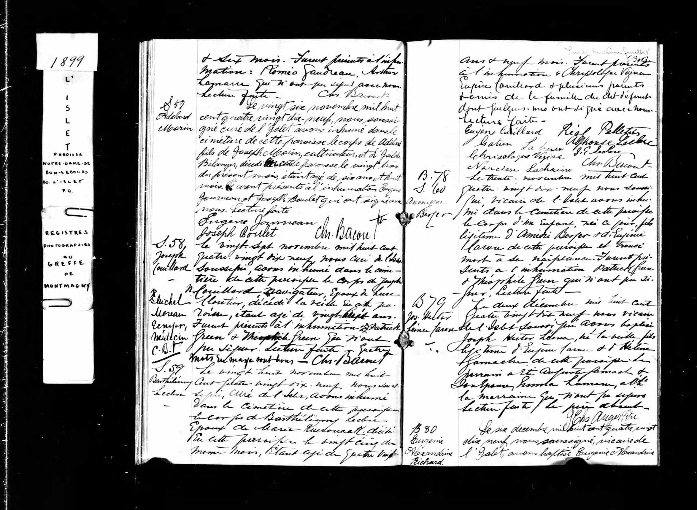 Acte de sépulture