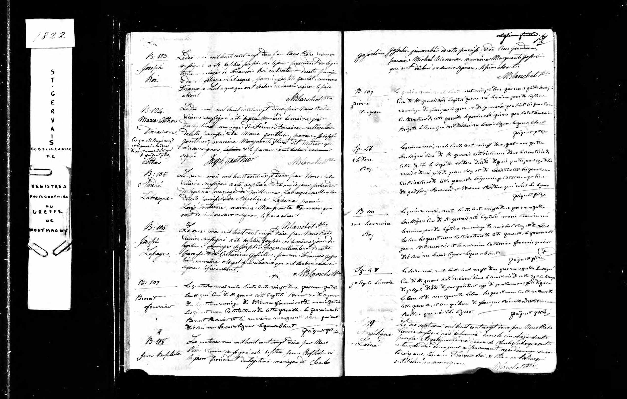 Acte de baptême Acte de baptême