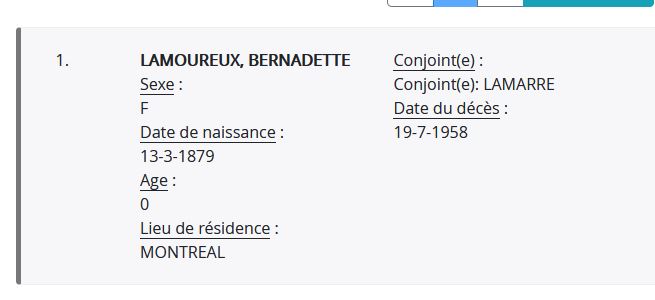 Mention du décès
