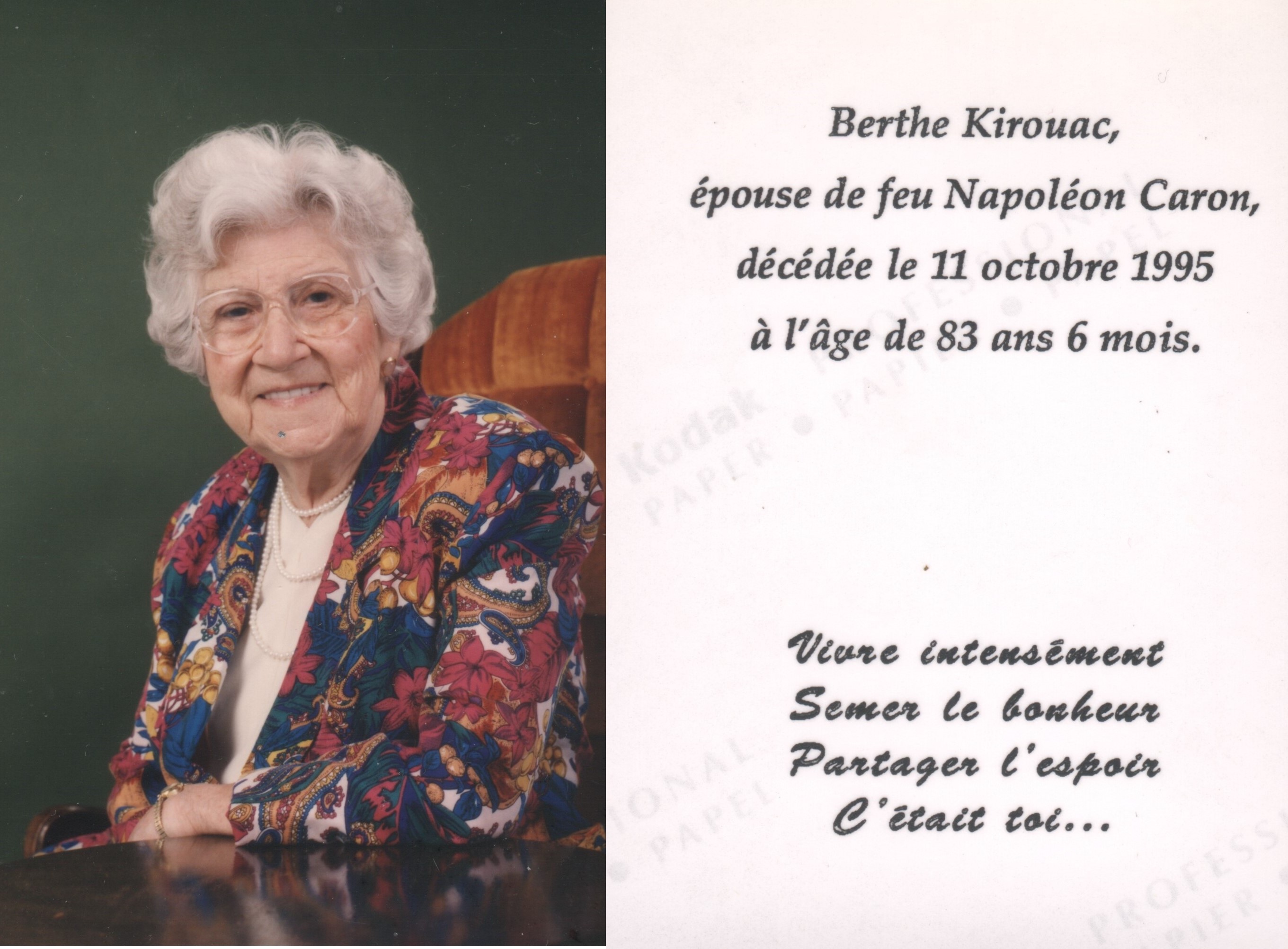 Carte mortuaire