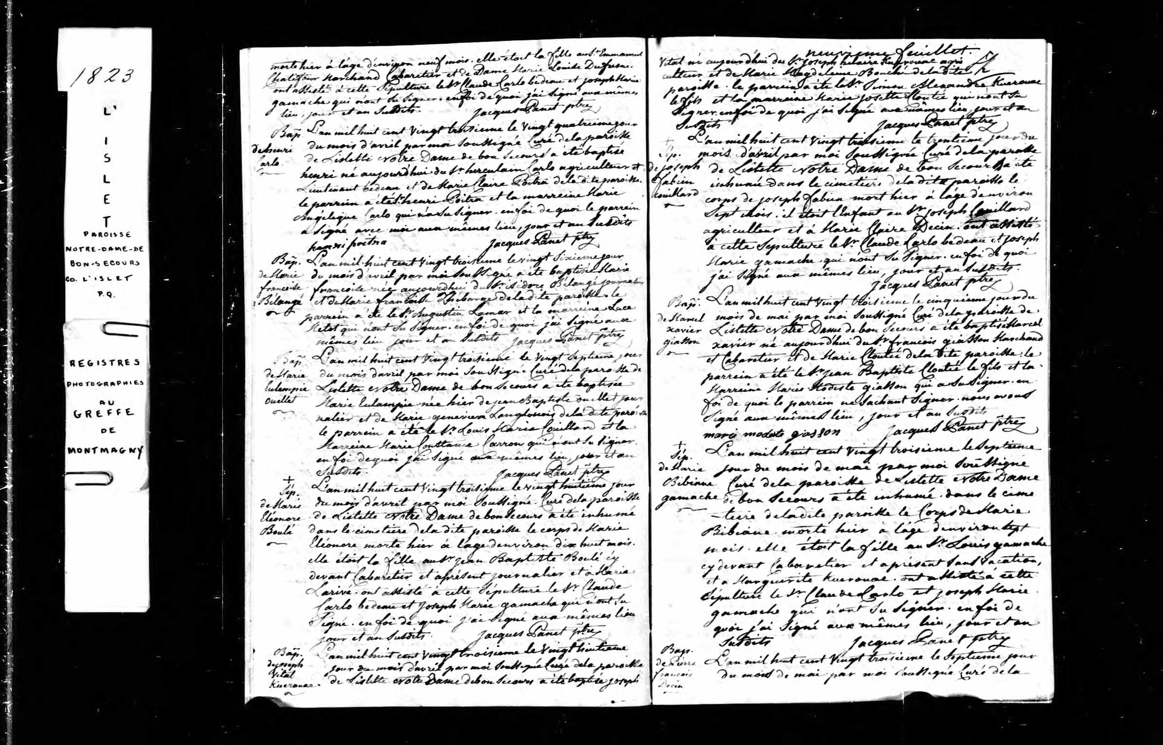 Acte de sépulture