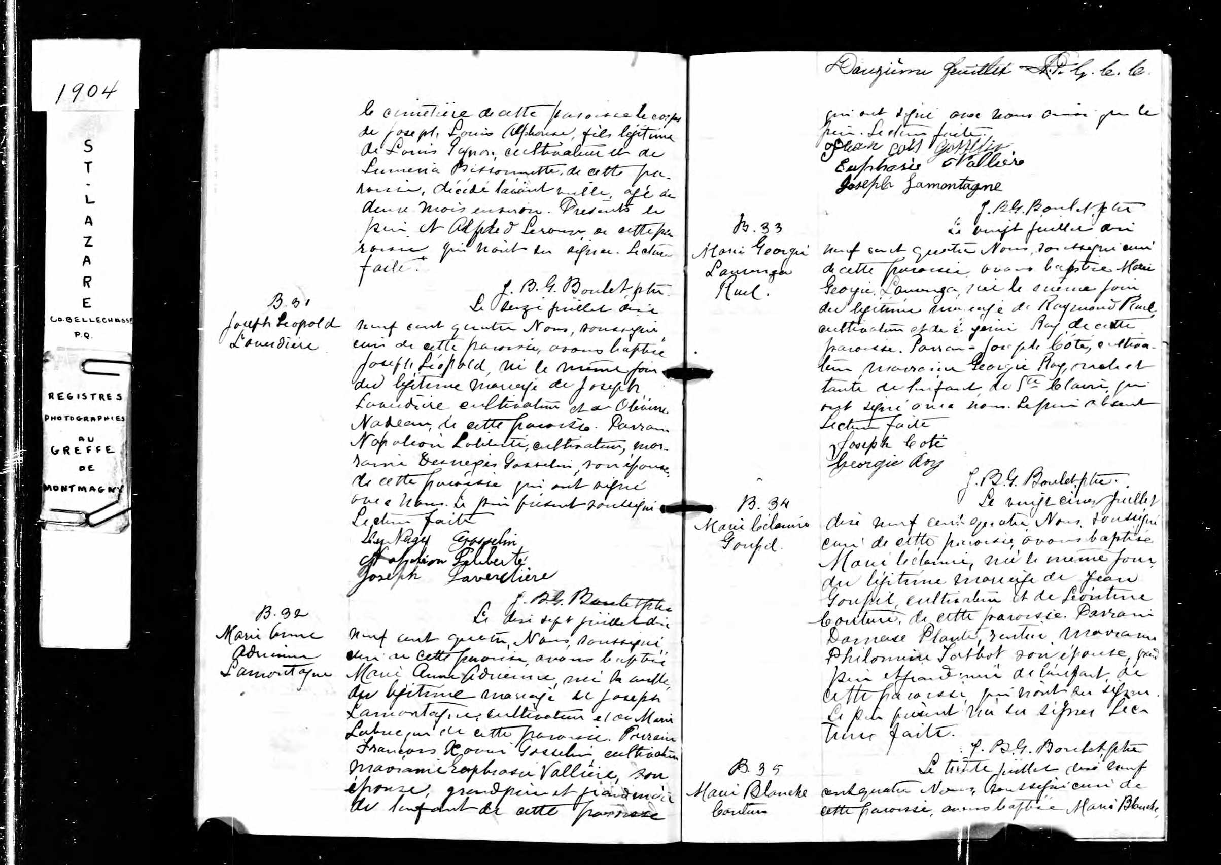 Acte de baptême